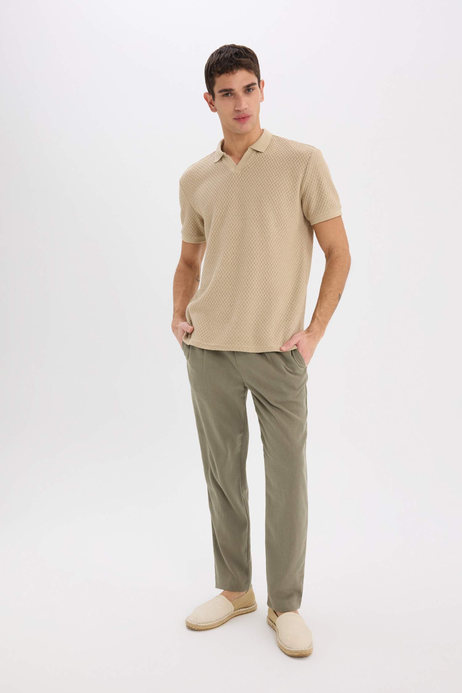 Regular Fit Polo Yaka Kısa Kollu Tişört