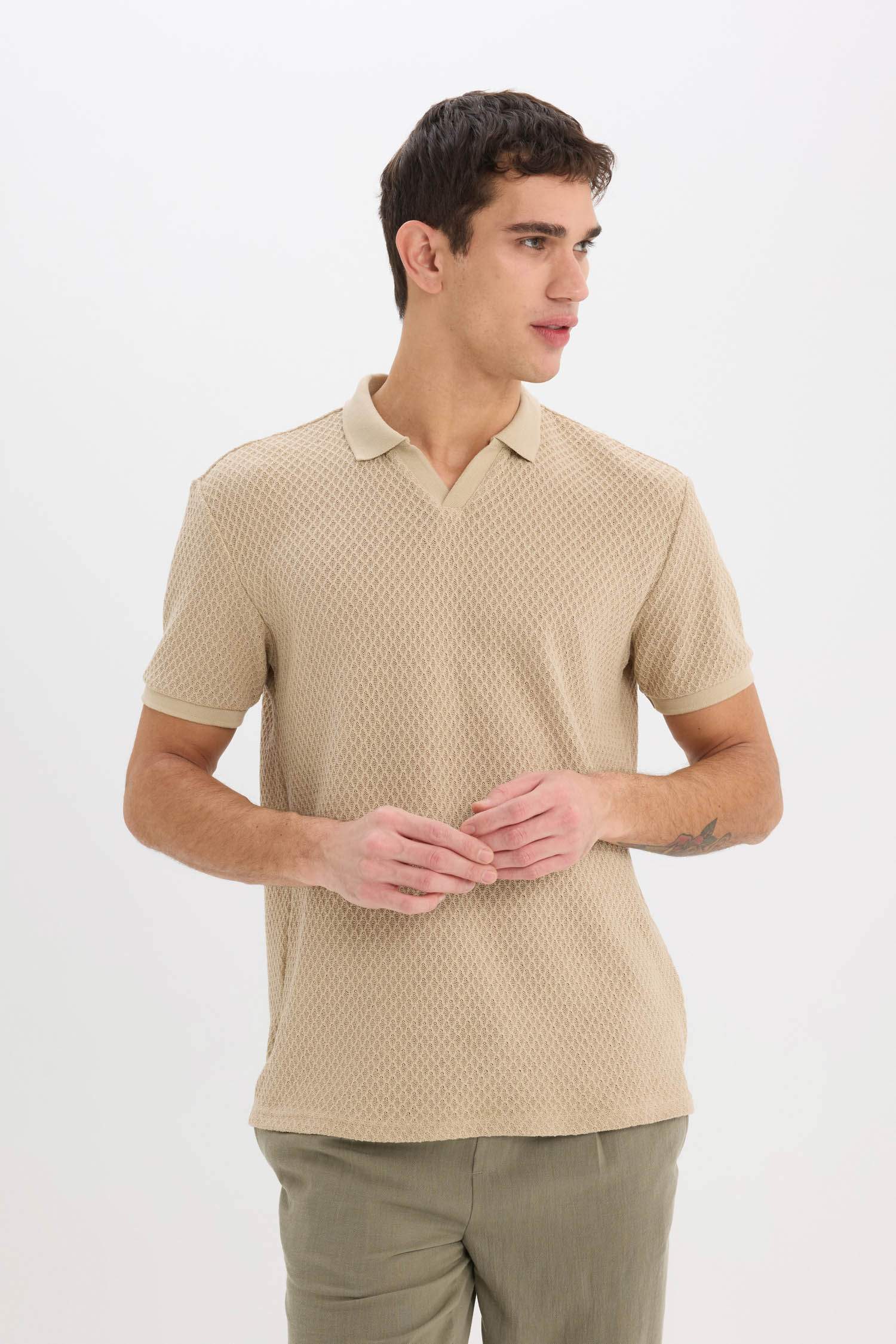 Regular Fit Polo Yaka Kısa Kollu Tişört
