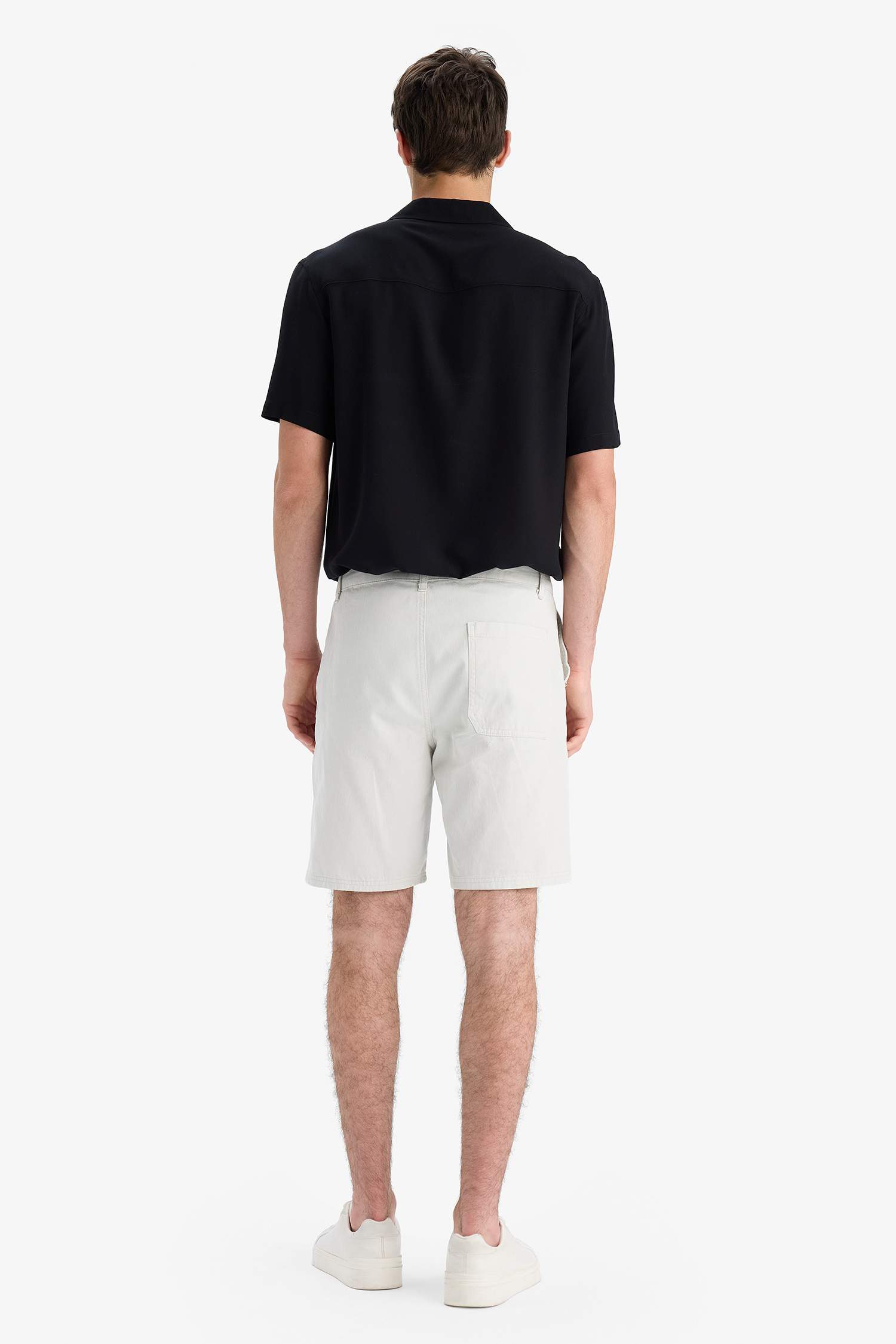 Cotton Regular Fit Bermuda Shorts