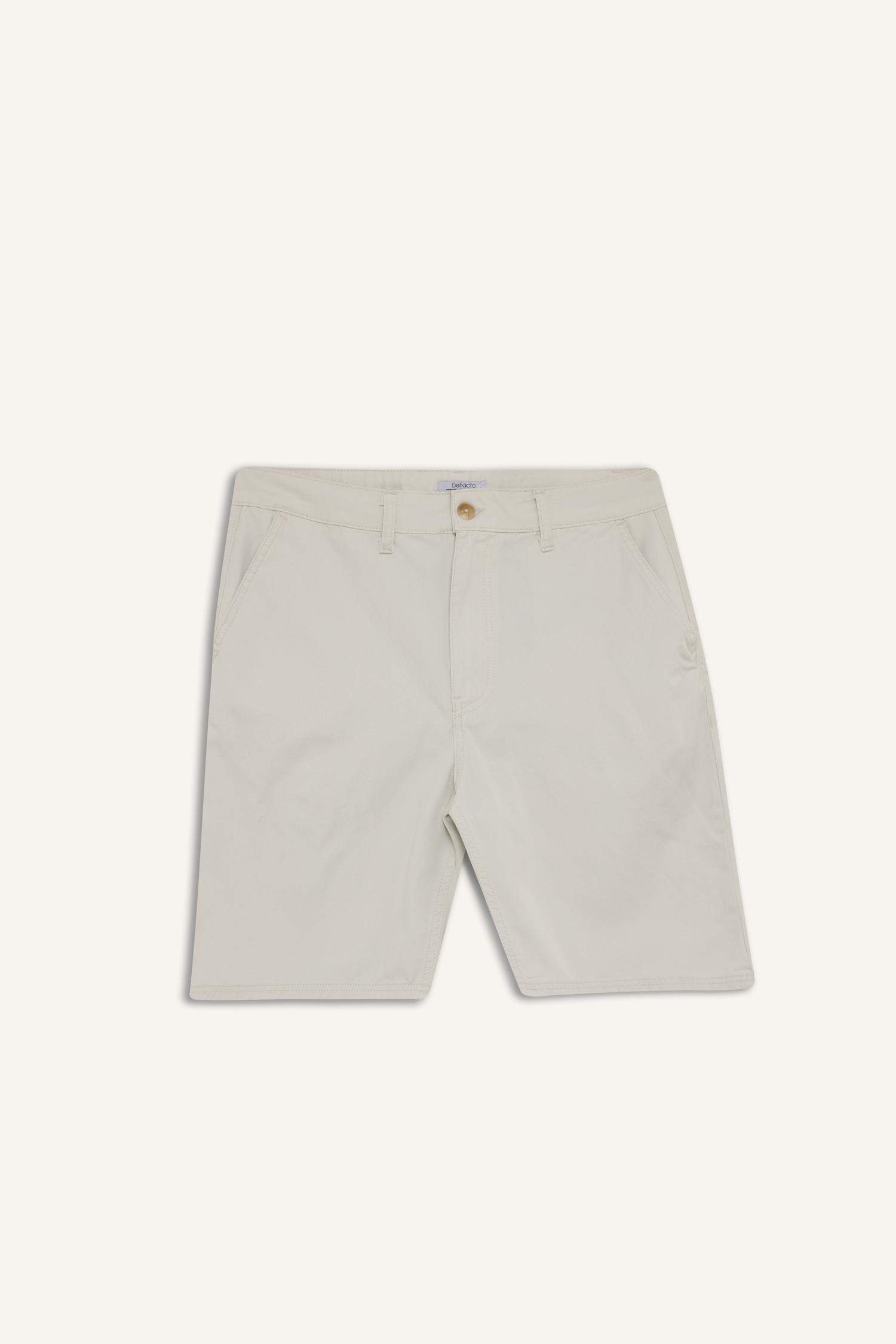 Cotton Regular Fit Bermuda Shorts