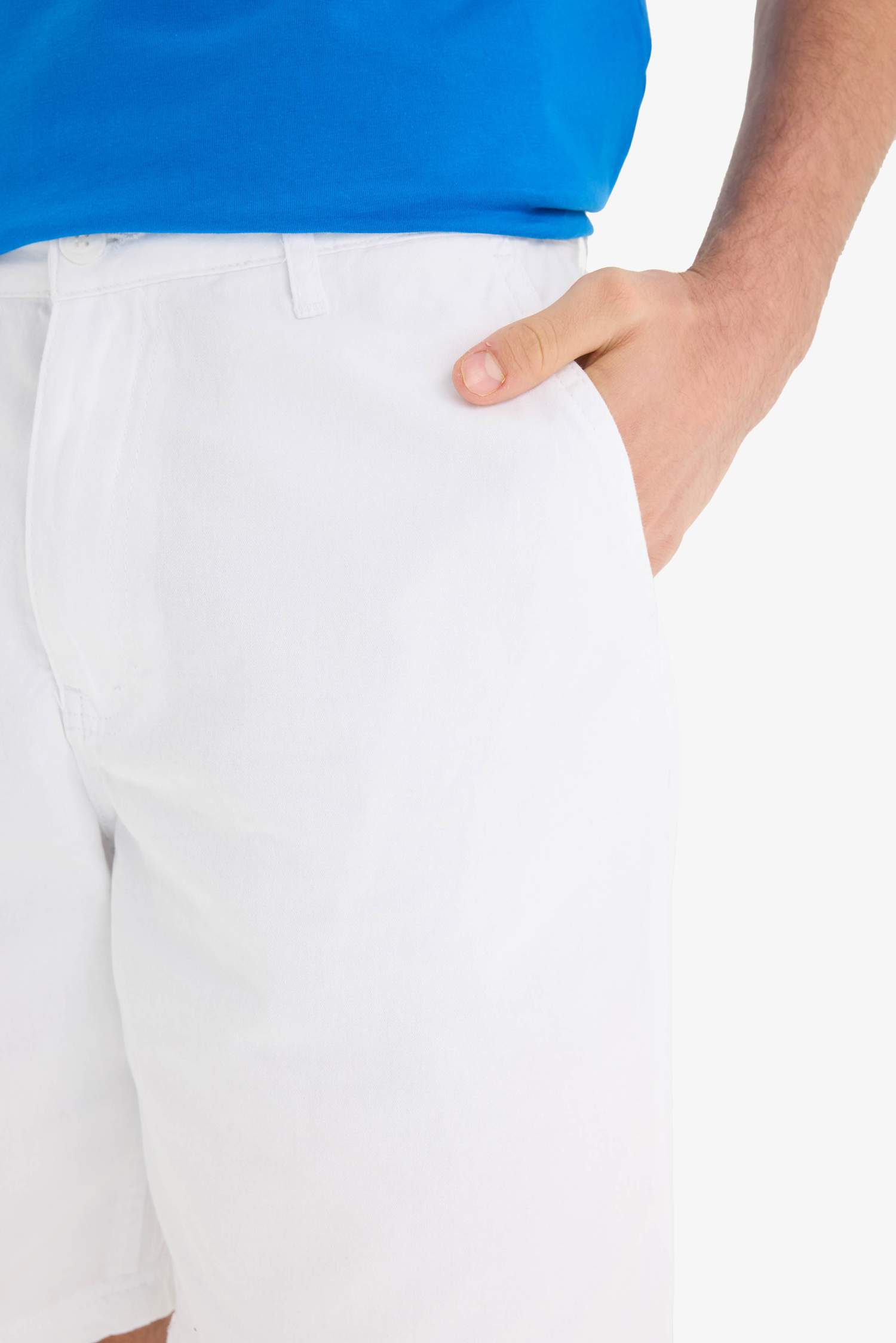 Cotton Regular Fit Bermuda Shorts