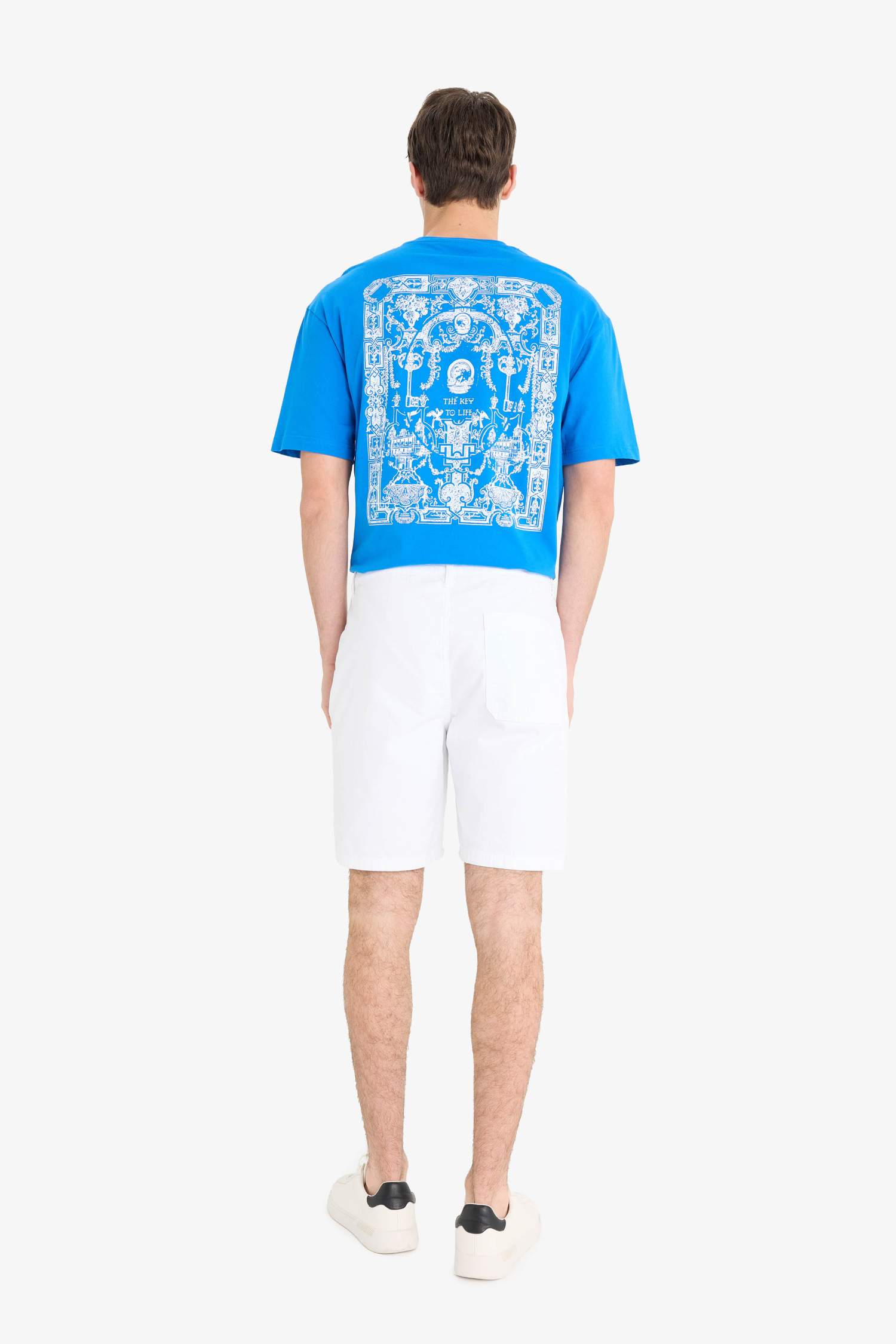 Cotton Regular Fit Bermuda Shorts