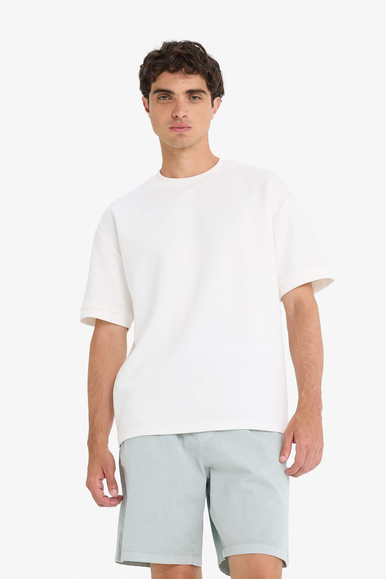 Relax Fit Gabardin Bermuda Şort