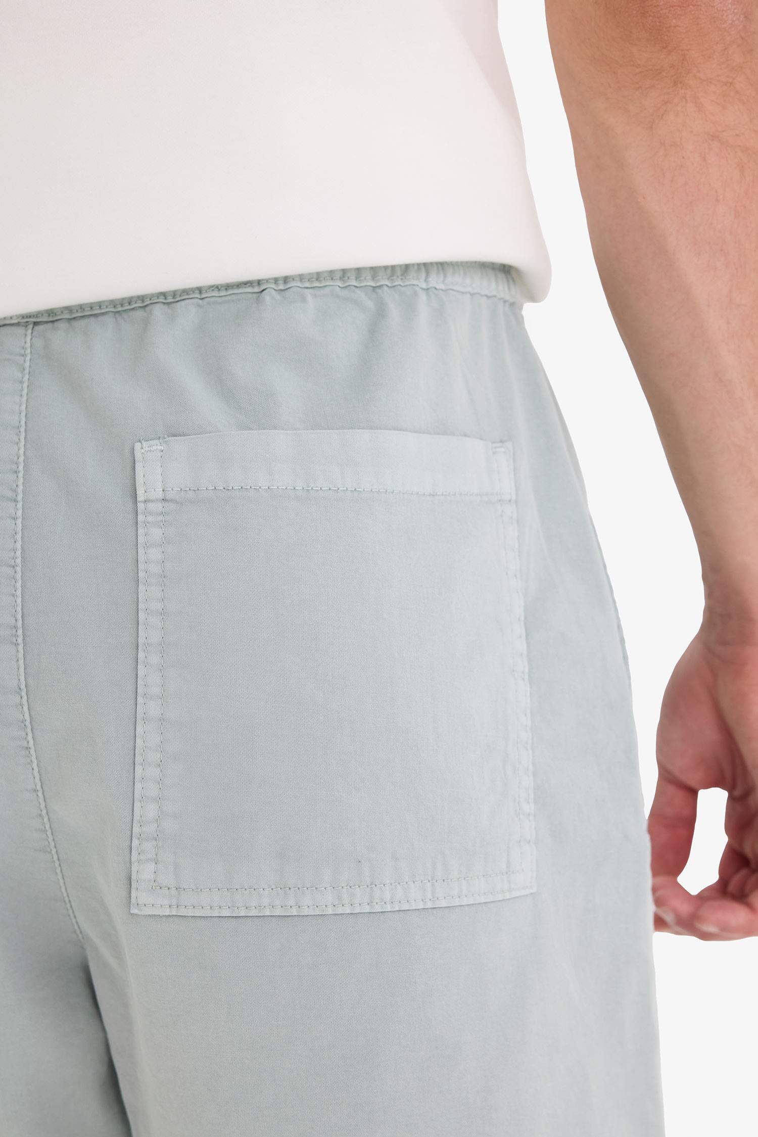 Relax Fit Gabardin Bermuda Şort