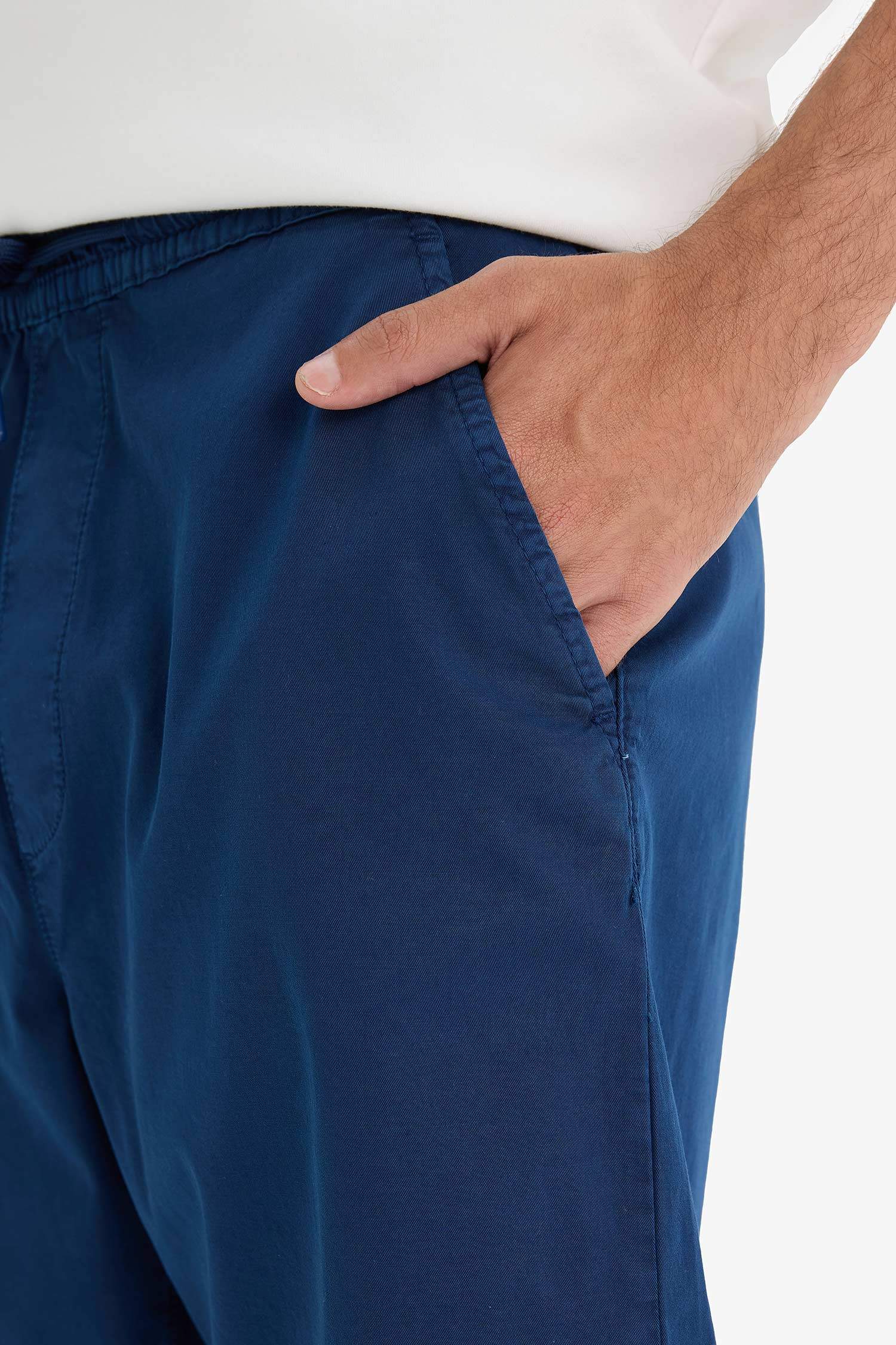 Relax Fit Gabardin Bermuda Şort