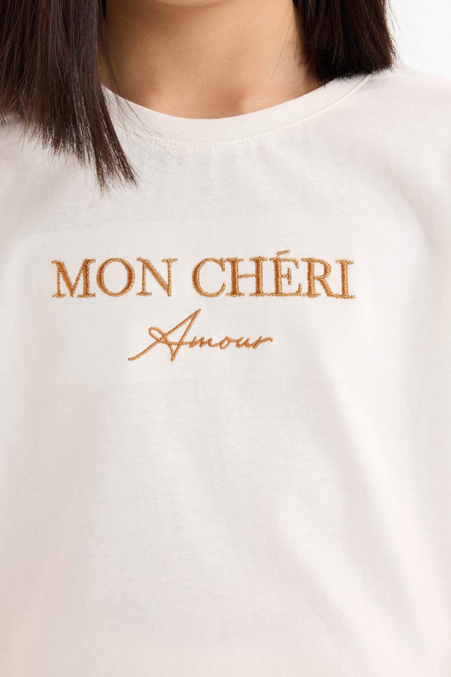 Kız Çocuk 2'li Takım Baskılı Kısa Kollu Tişört Şort Etek