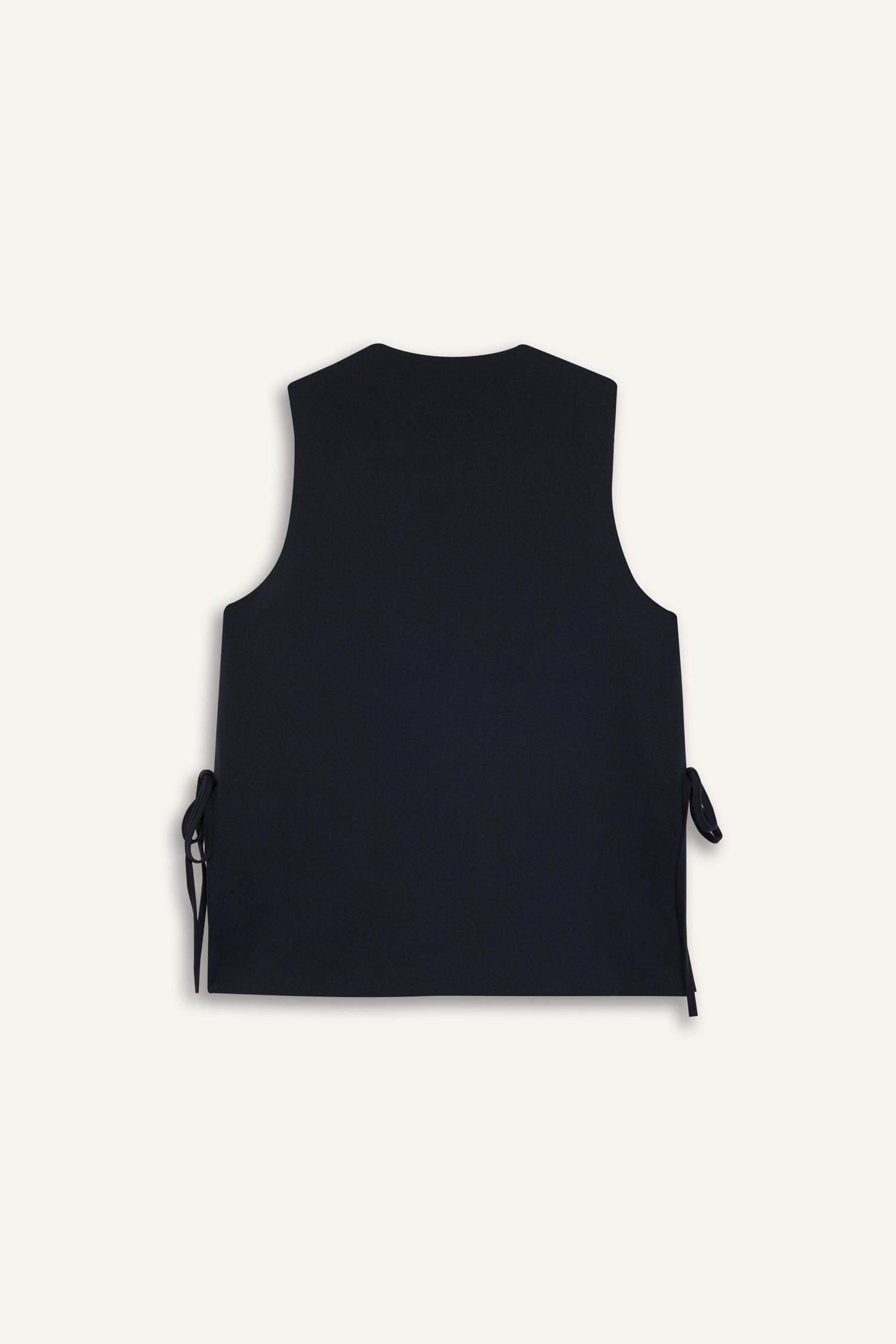 Bisiklet Yaka Yanları Bağcıklı Basic Düz Dokuma Süveter