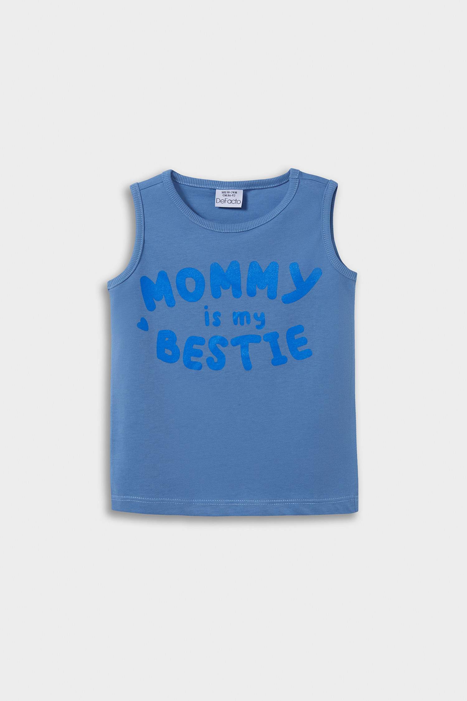 تيشيرت كت ولادي بطبعة شعار قصة عادية - قطعتين