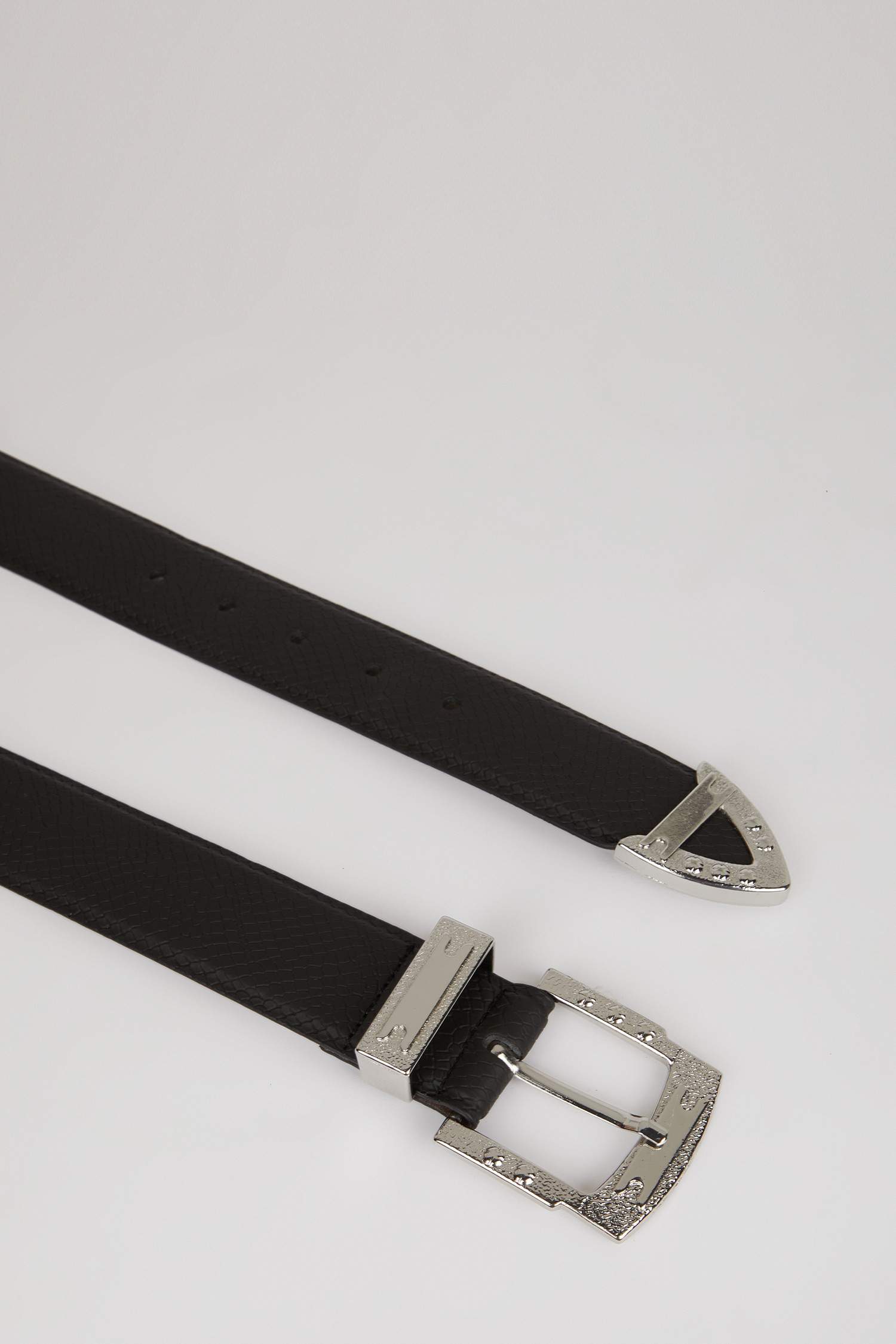 Kadın Suni Deri Jean Kemeri