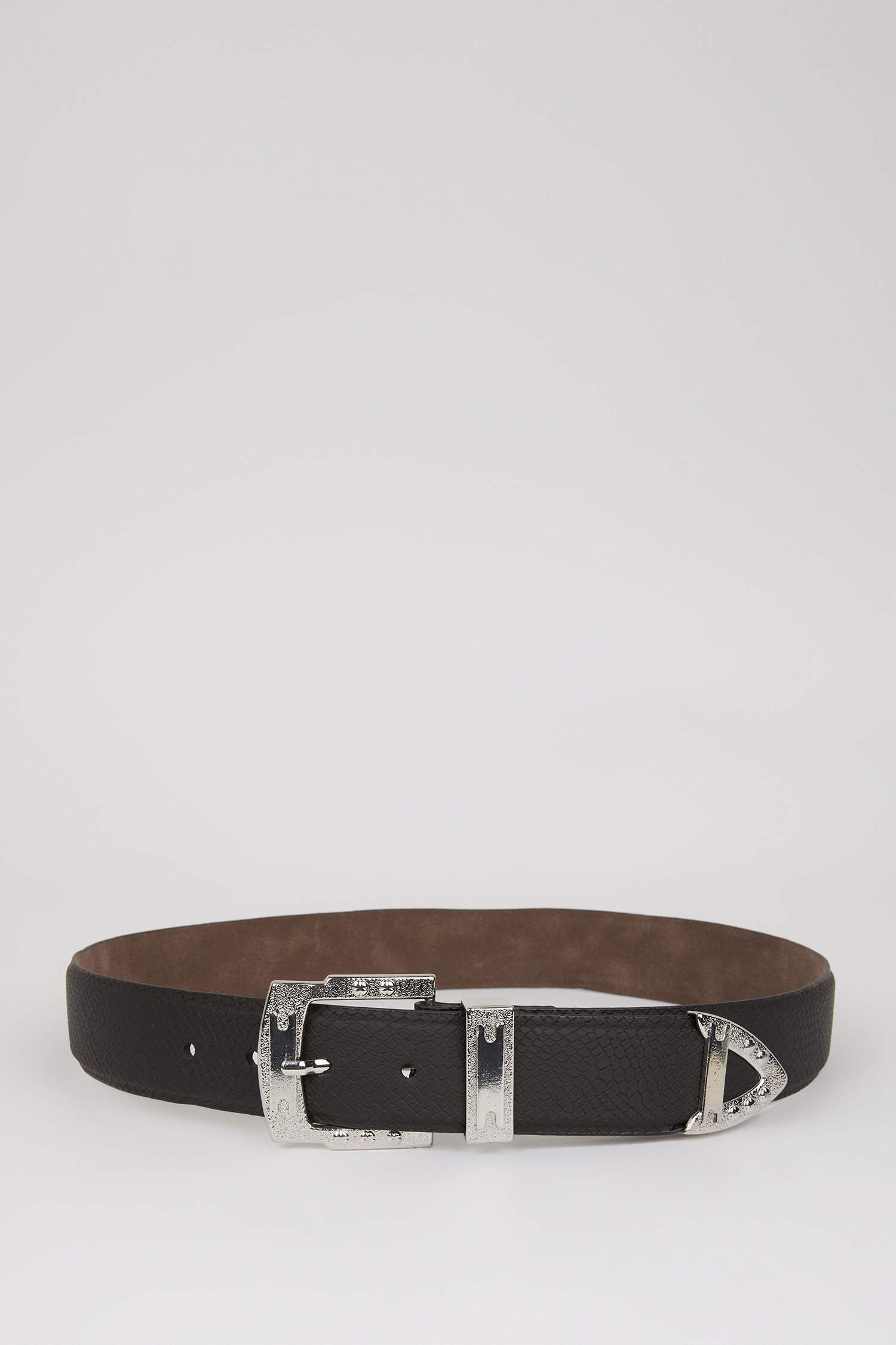 Kadın Suni Deri Jean Kemeri