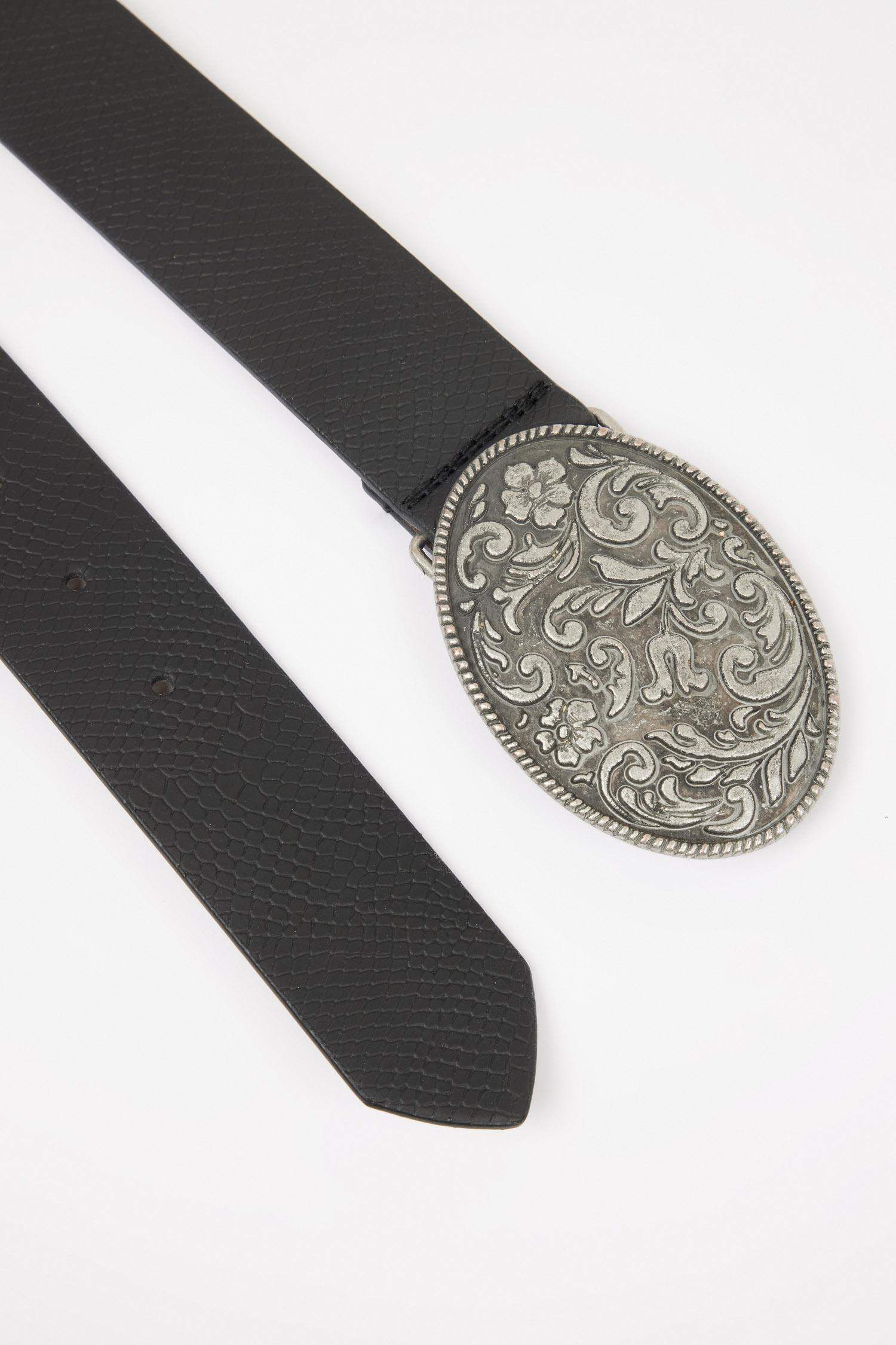 Kadın Büyük Toka Suni Deri Jean Kemeri