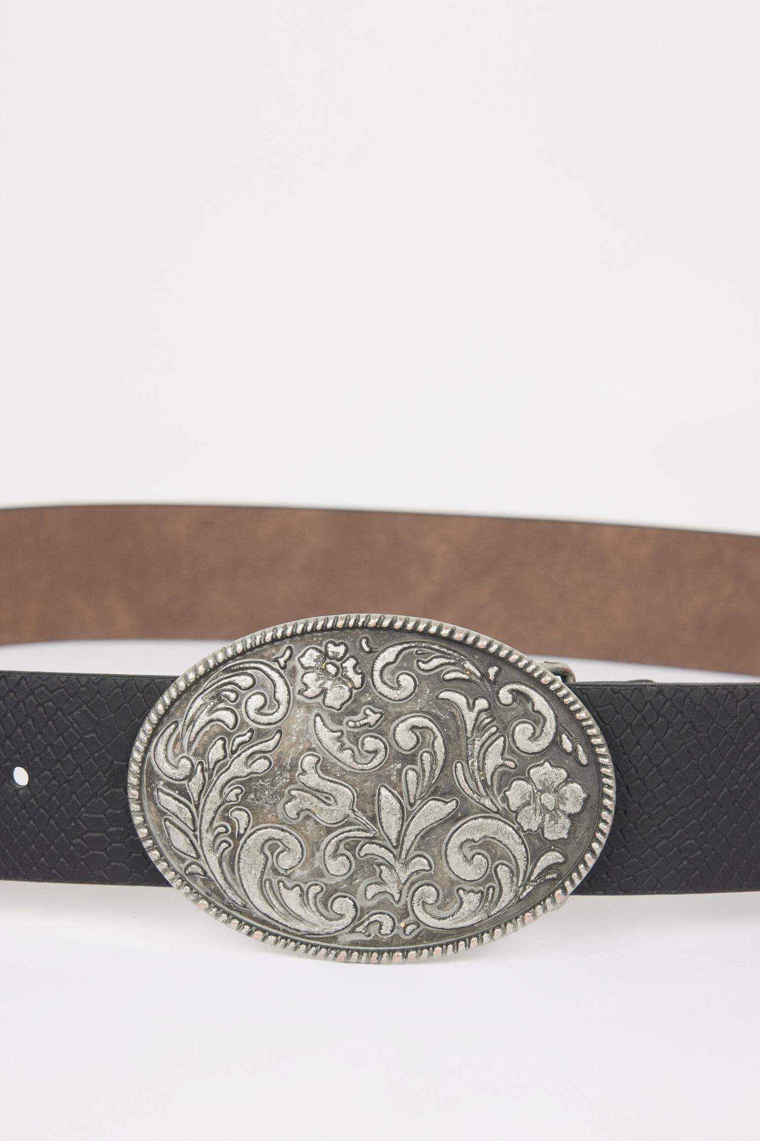 Kadın Büyük Toka Suni Deri Jean Kemeri