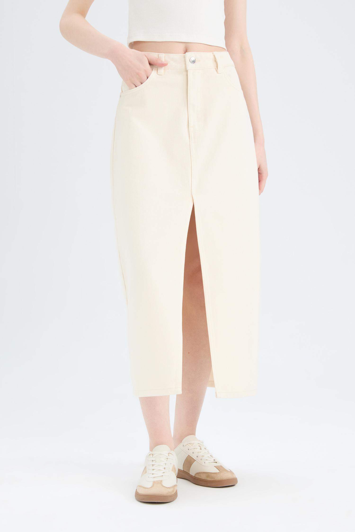 جيبة طويلة جينز