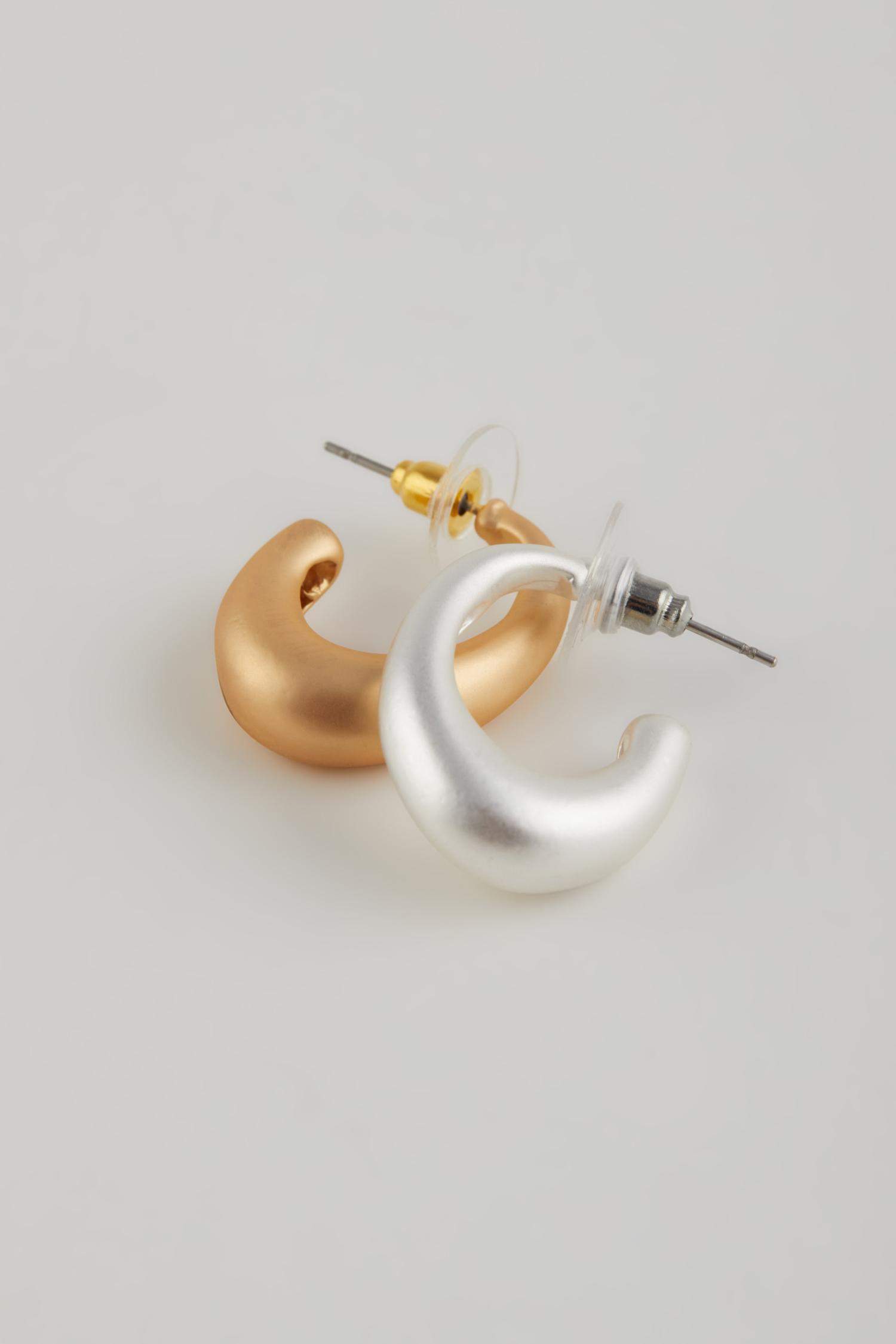 Kadın 2'li Halka Mat Küpe