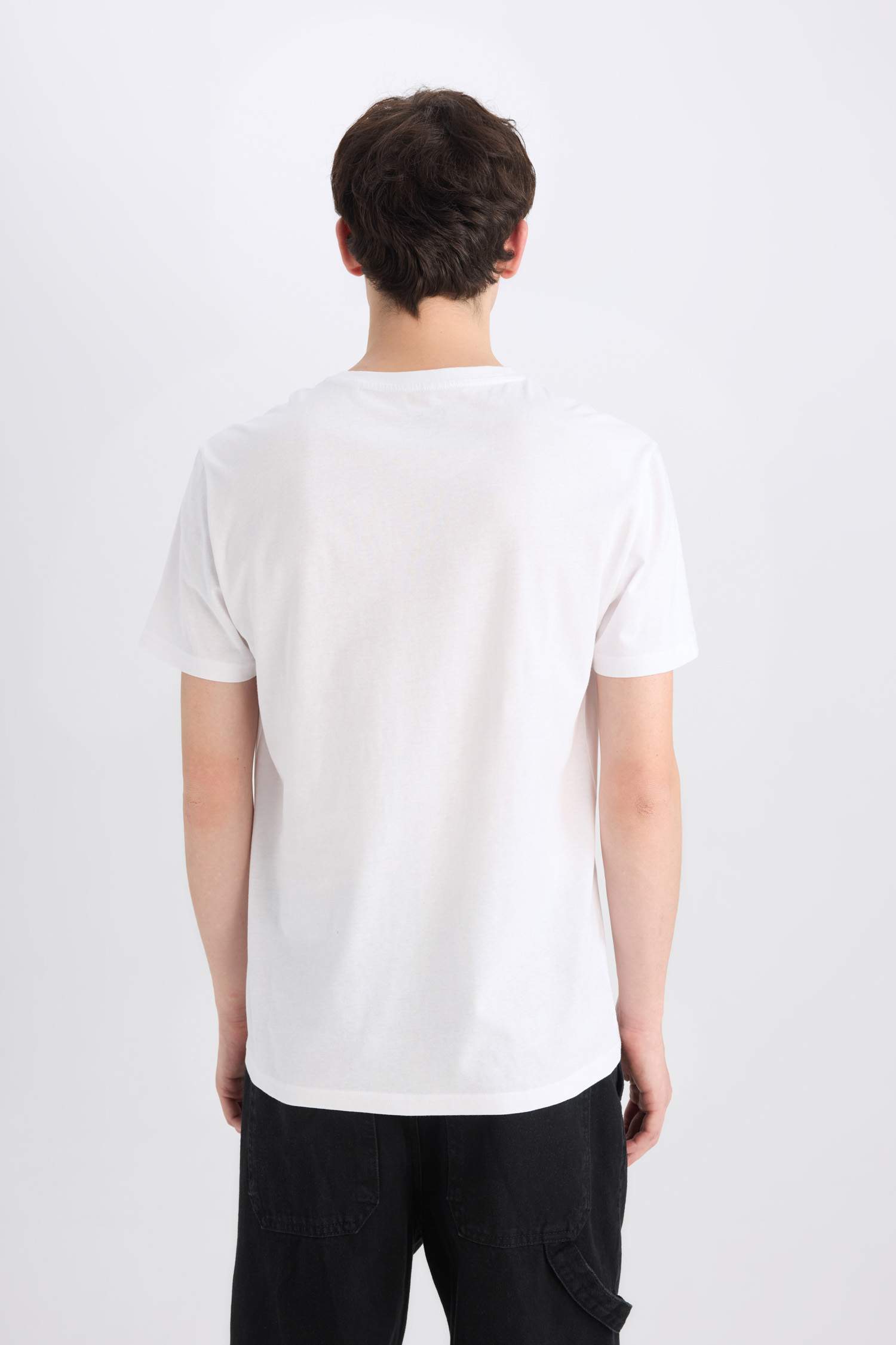 Футболка с круглым вырезом с принтом