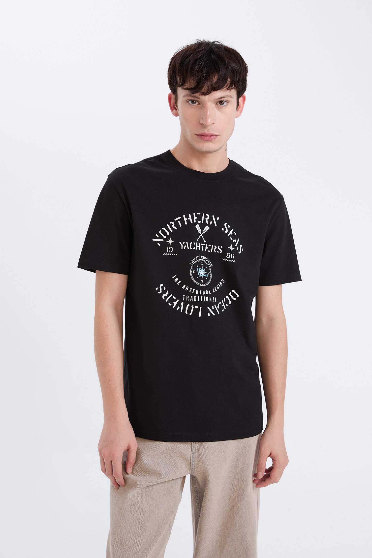 Regular Fit Crew Neck Short Sleeve T-Shirt