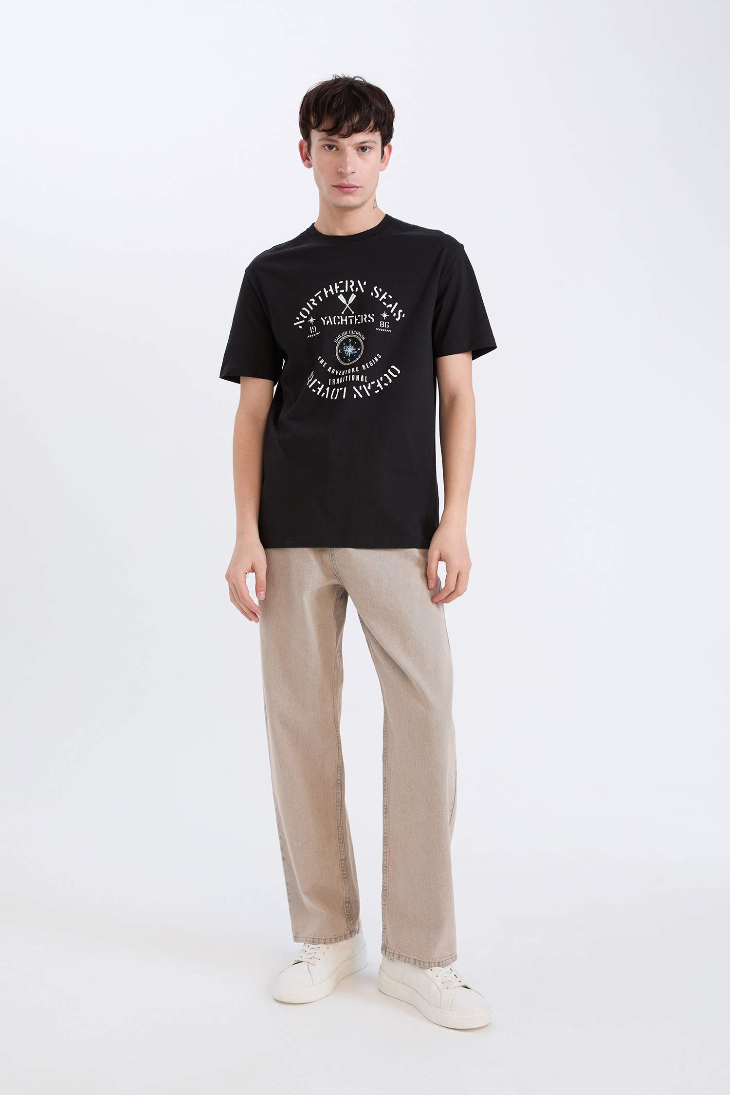 Regular Fit Crew Neck Short Sleeve T-Shirt