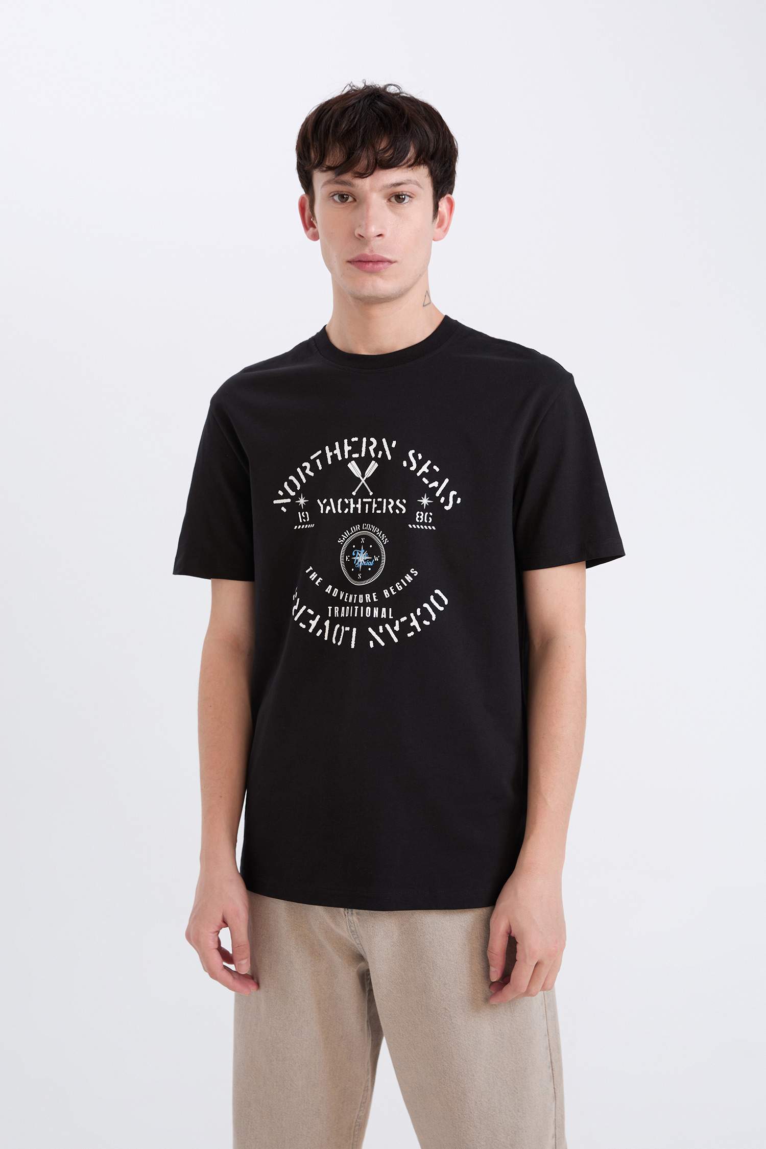 Regular Fit Crew Neck Short Sleeve T-Shirt