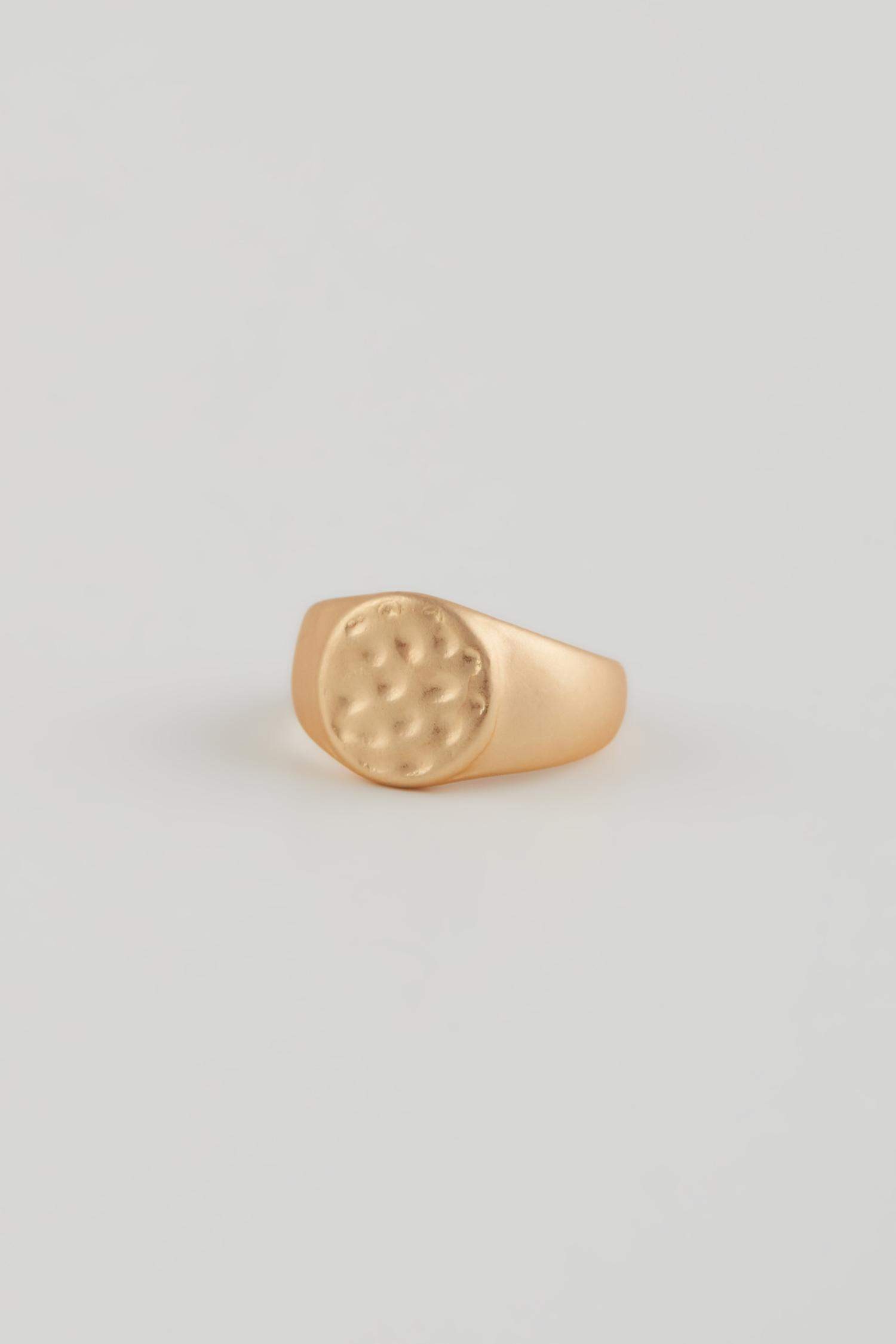 Kadın 3'lü Mat Gold Yüzük