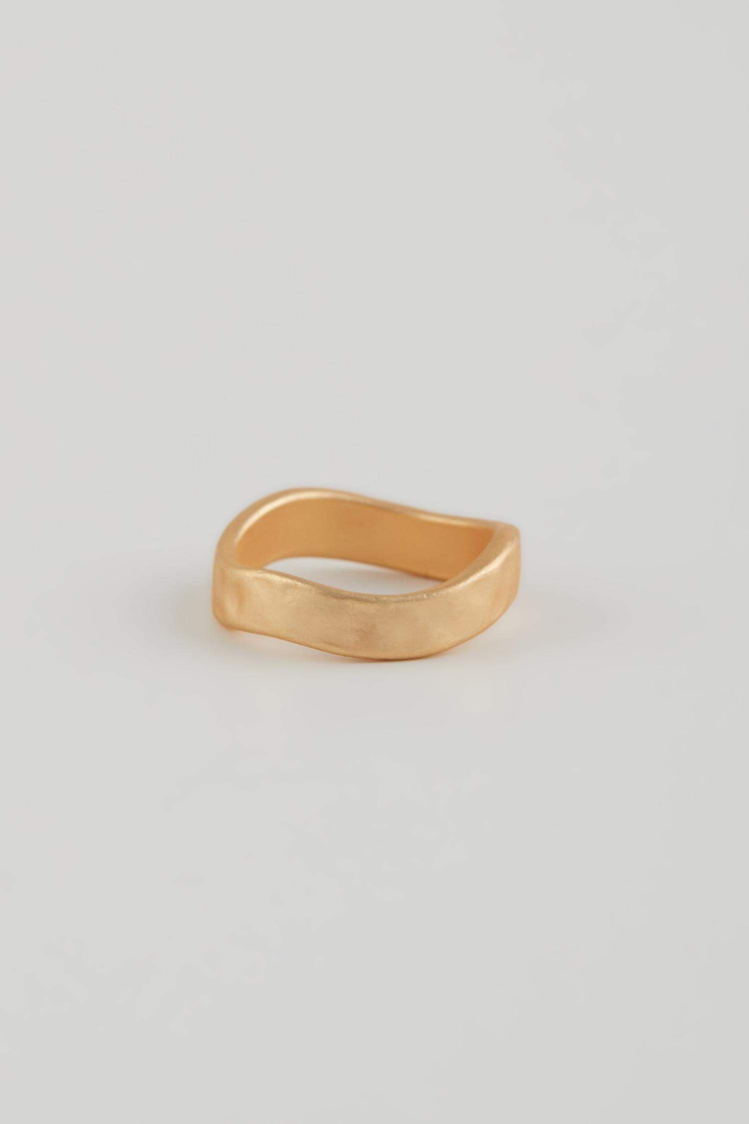 Kadın 3'lü Mat Gold Yüzük