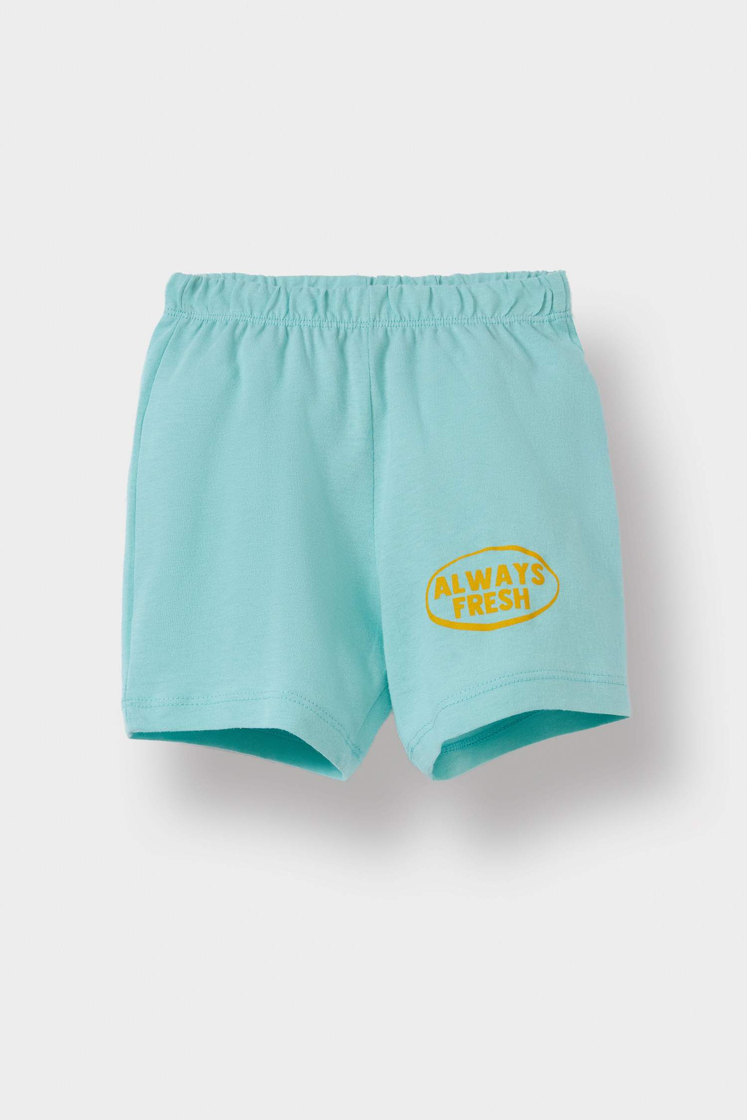 طقم بيبي اولادي بطبعة فاكهة قصة عادية - قطعتين