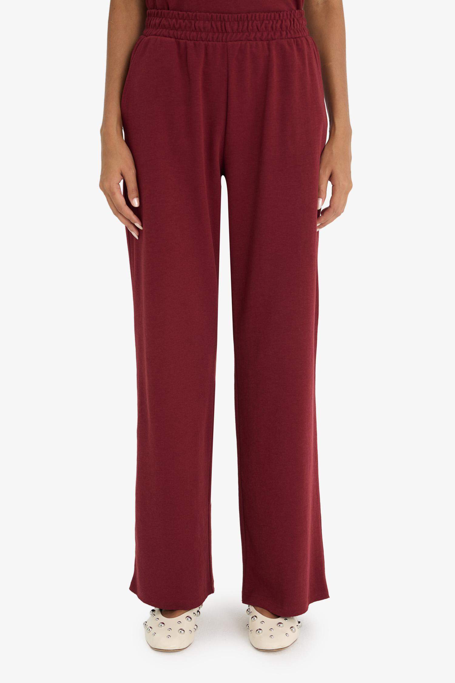 Wide Leg Basic Trousers