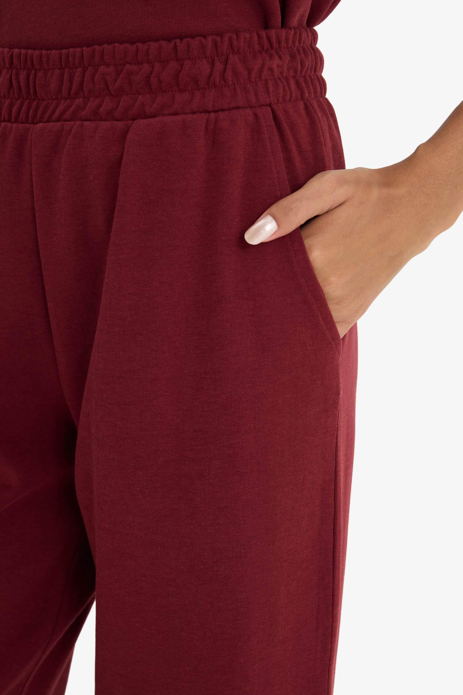 Wide Leg Basic Trousers