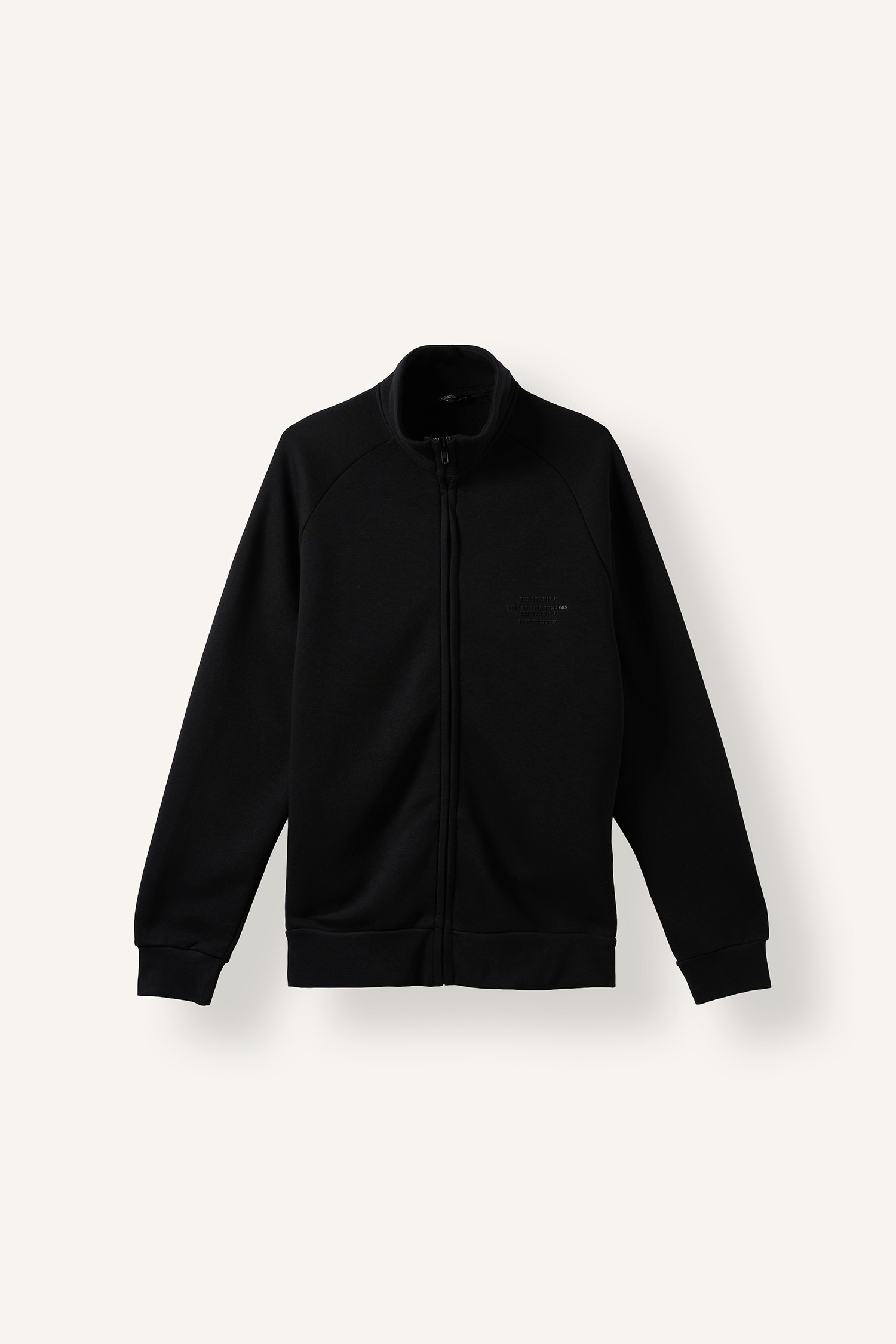 DeFacto Boxy Fit Baskılı Fermuarlı Sweatshirt Hırka