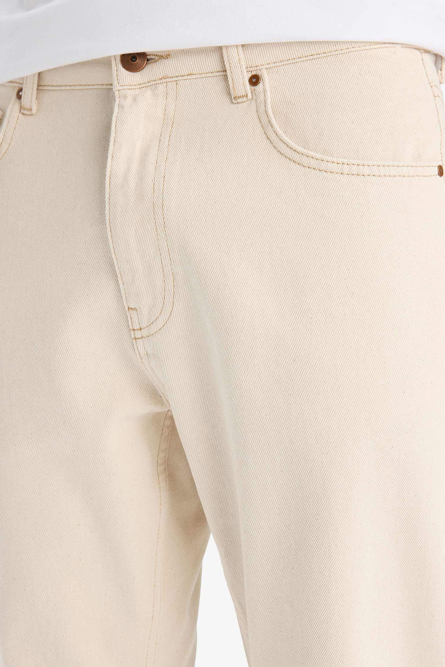 %100 Pamuk 90's Slim Fit Dar Kalıp Yüksek Bel Dar Paça Jean Pantolon