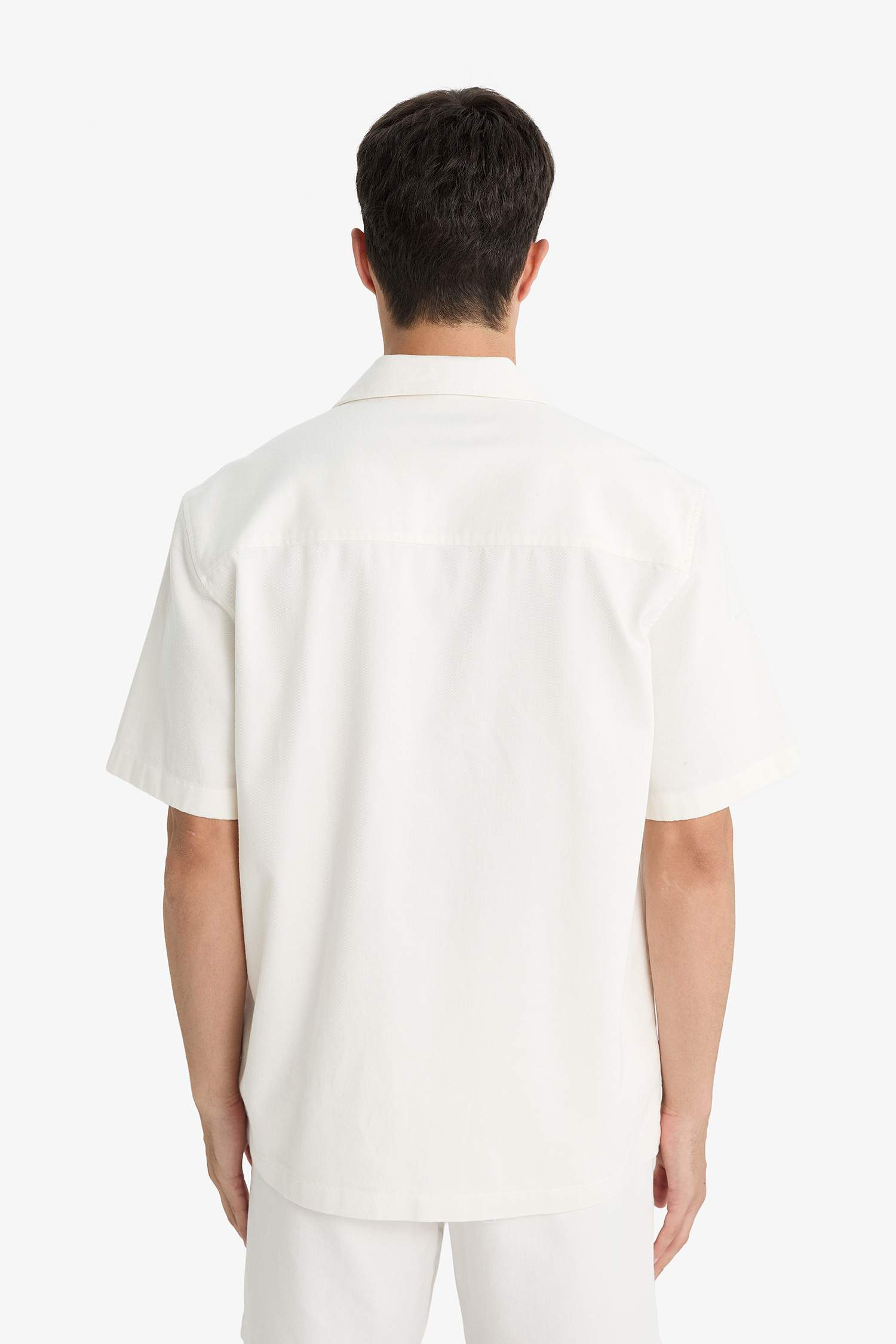 قميص نص ردن قطن قصة مريحة