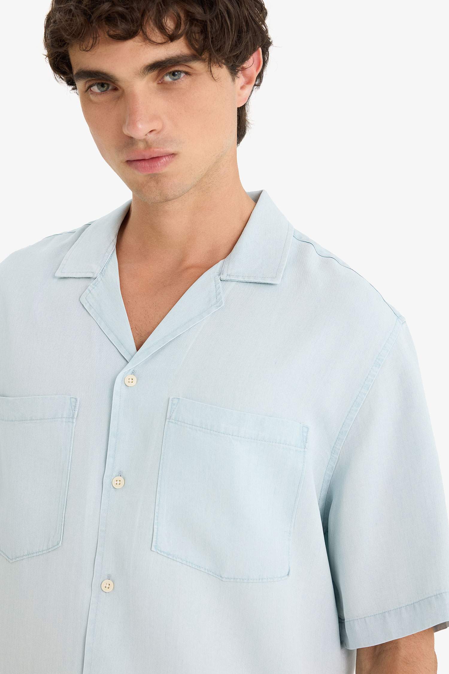 Relax Fit Short Sleeve Cotton Shirt