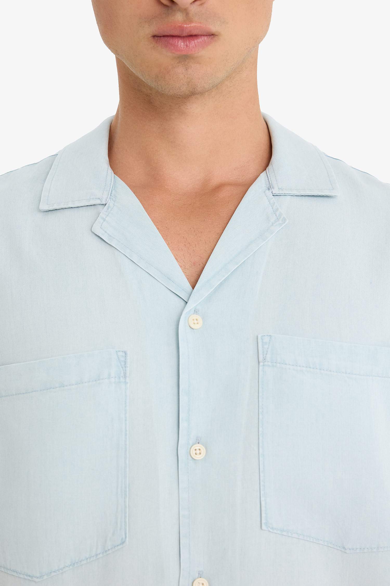 Relax Fit Short Sleeve Cotton Shirt