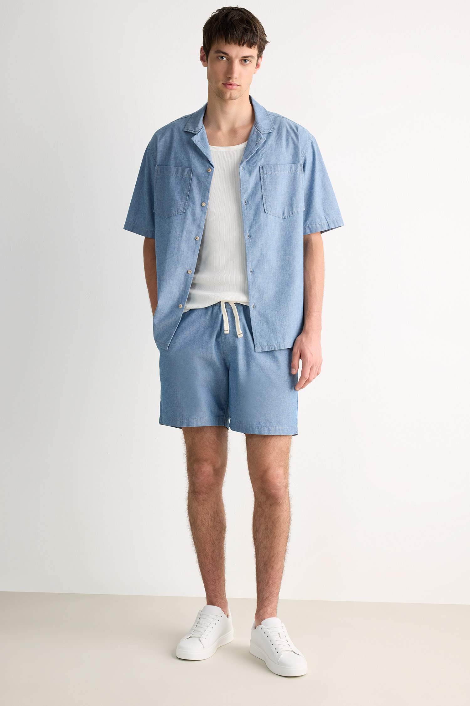 Cotton Relax Fit Denim Shirt