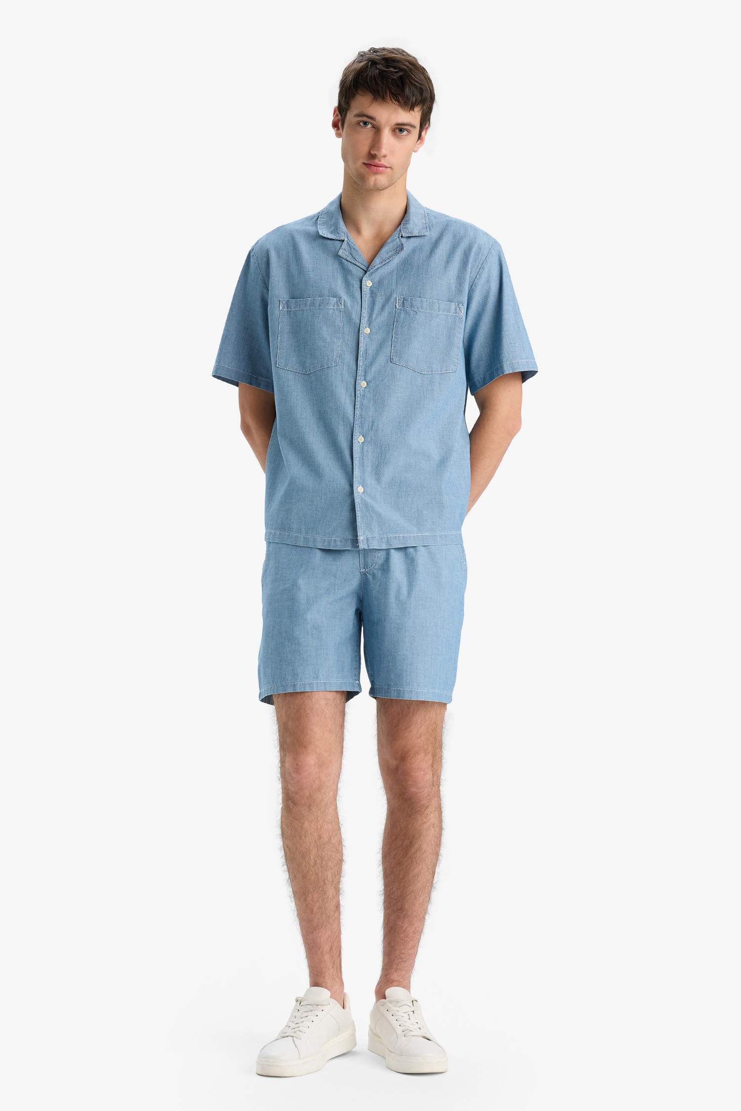 Cotton Relax Fit Denim Shirt