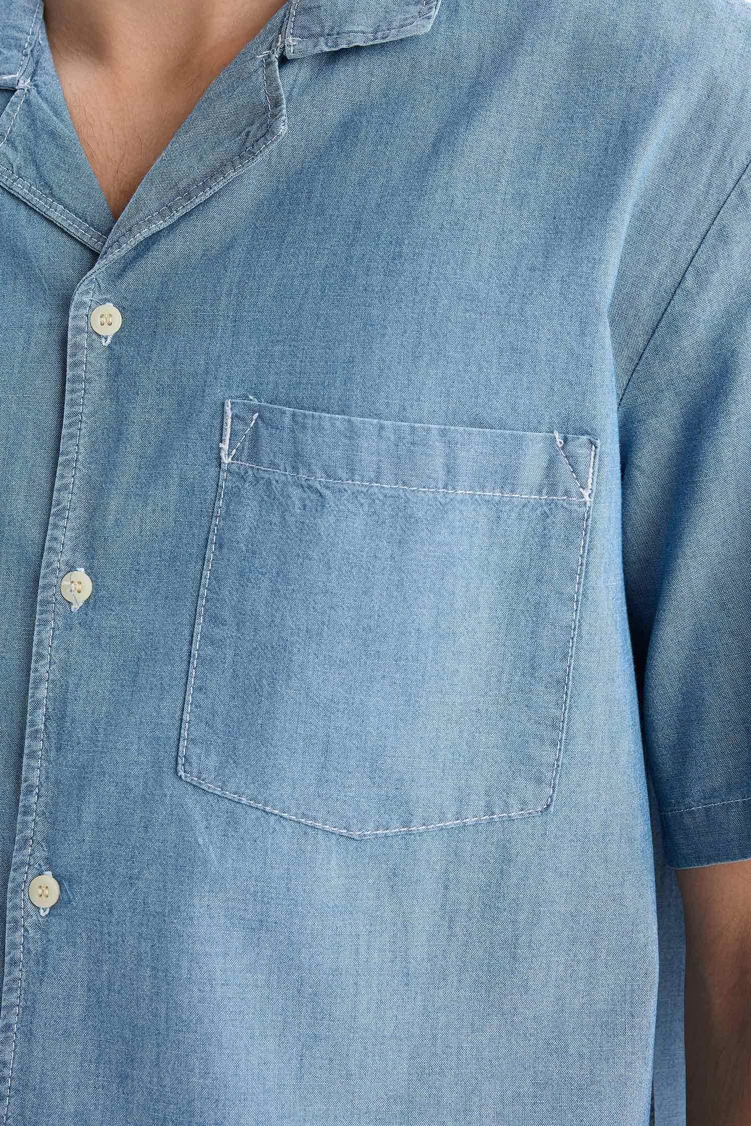 Cotton Relax Fit Denim Shirt