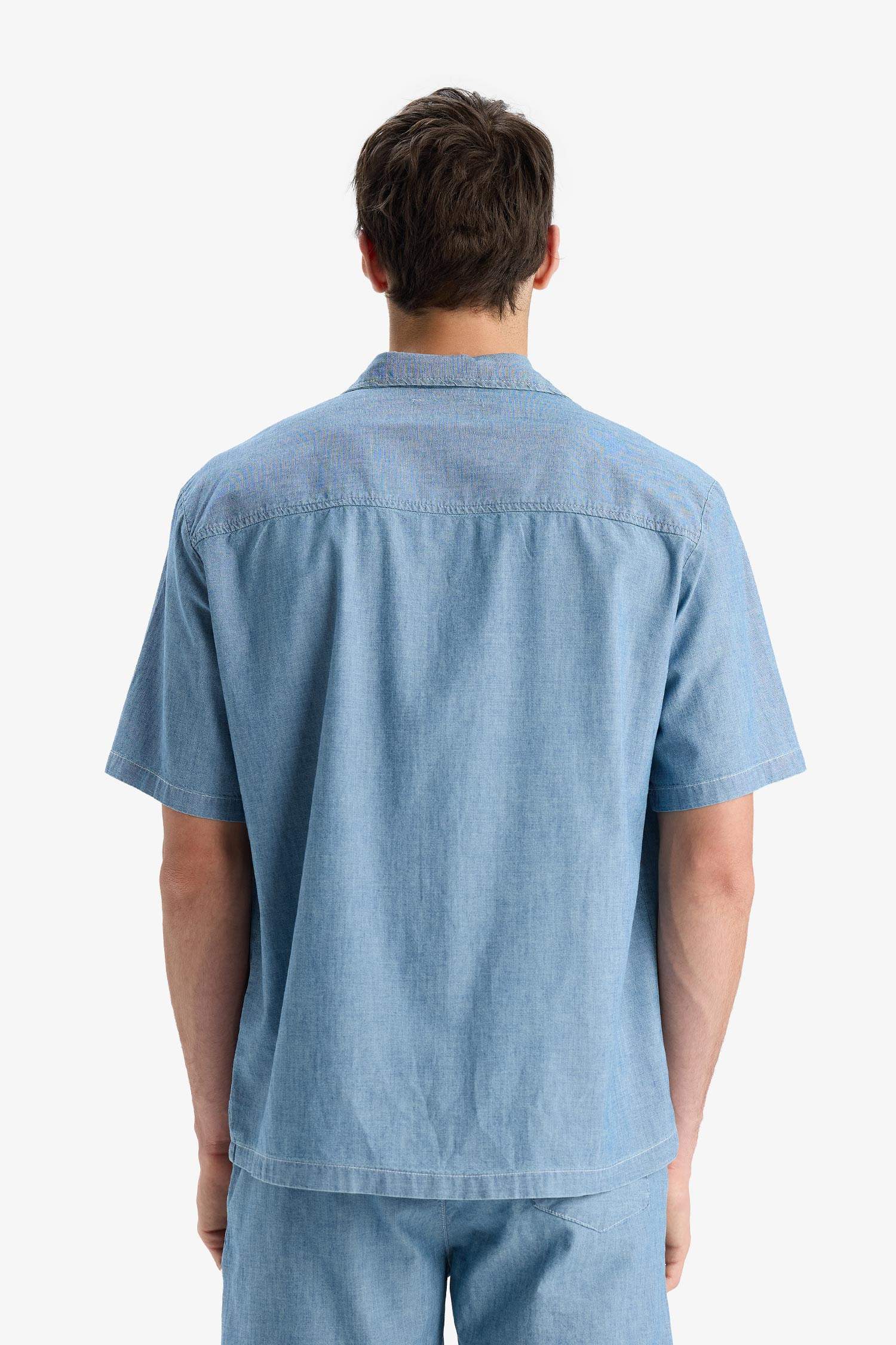 Cotton Relax Fit Denim Shirt