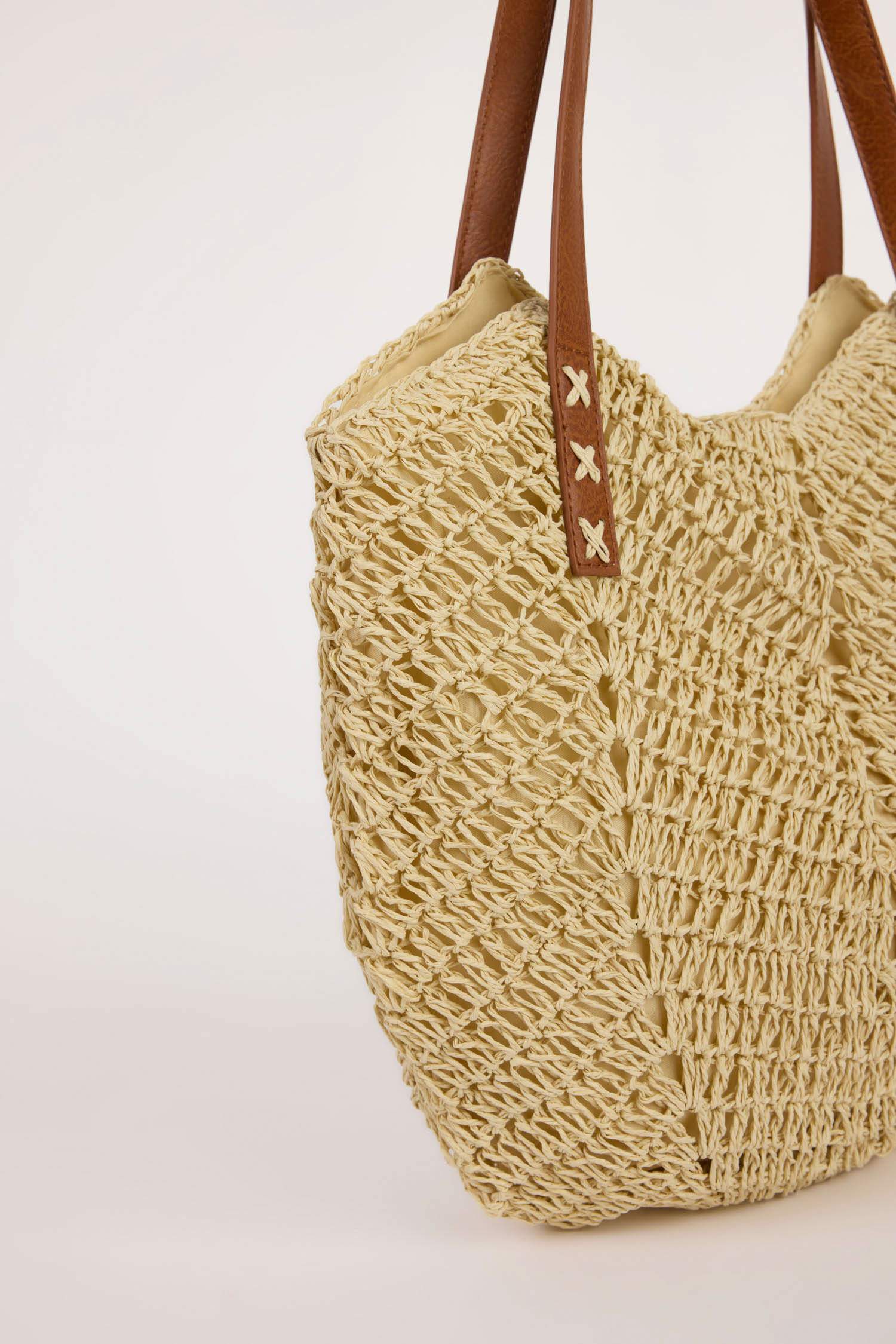 Kadın Hasır Omuz Çantası