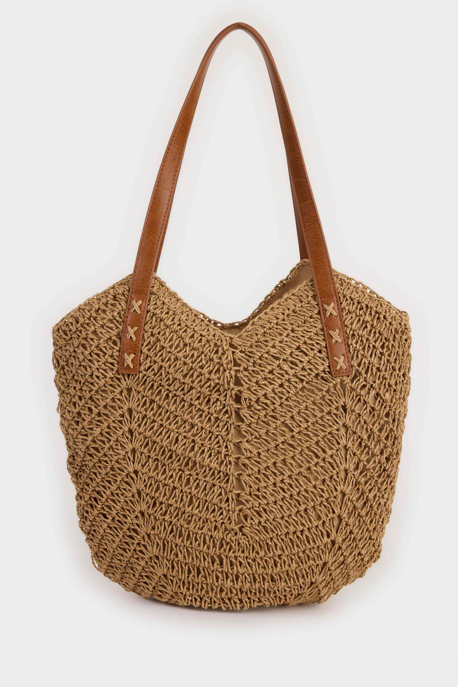 Woman Straw Shoulder Bag