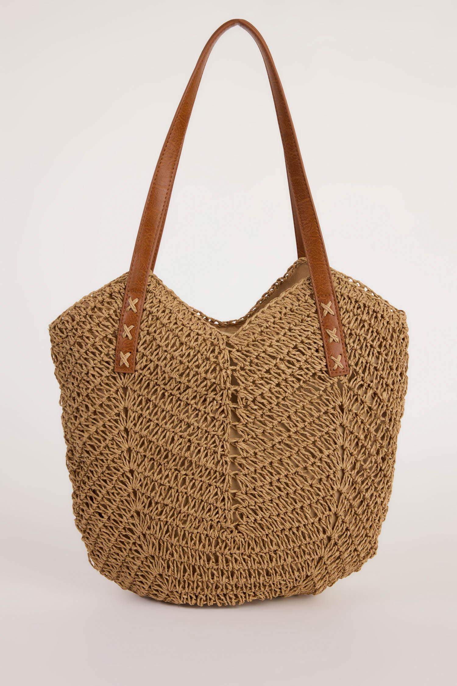 Woman Straw Shoulder Bag