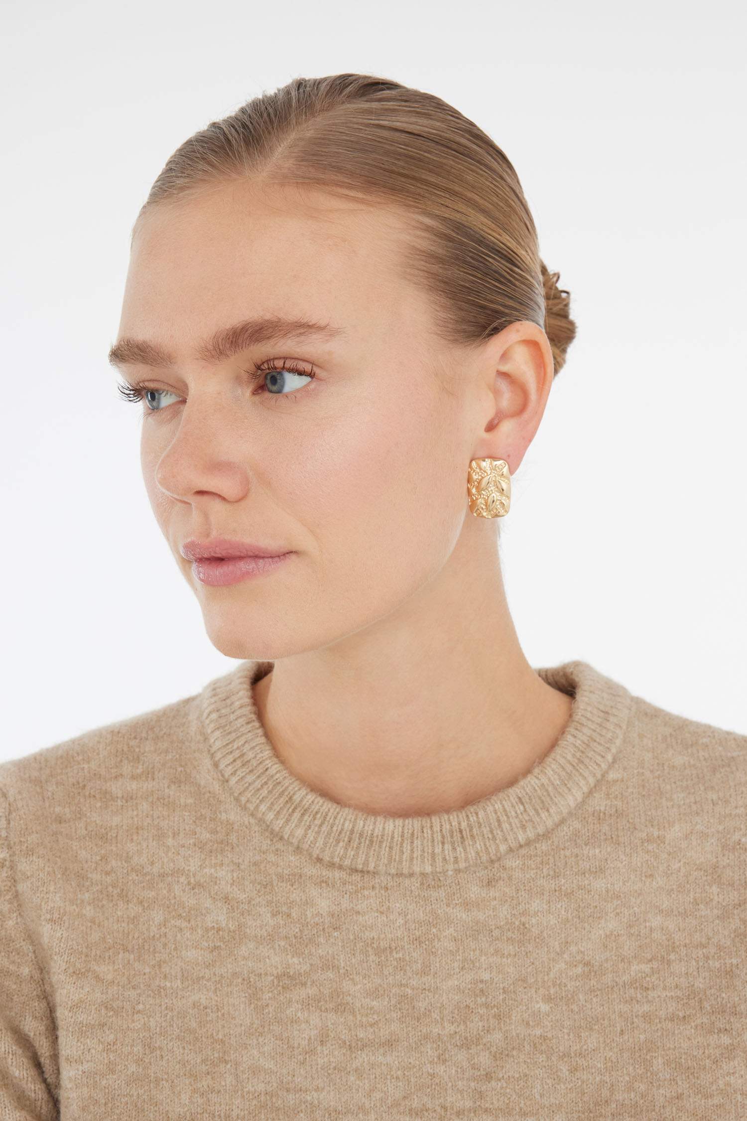 Kadın 2'li Gold Küpe