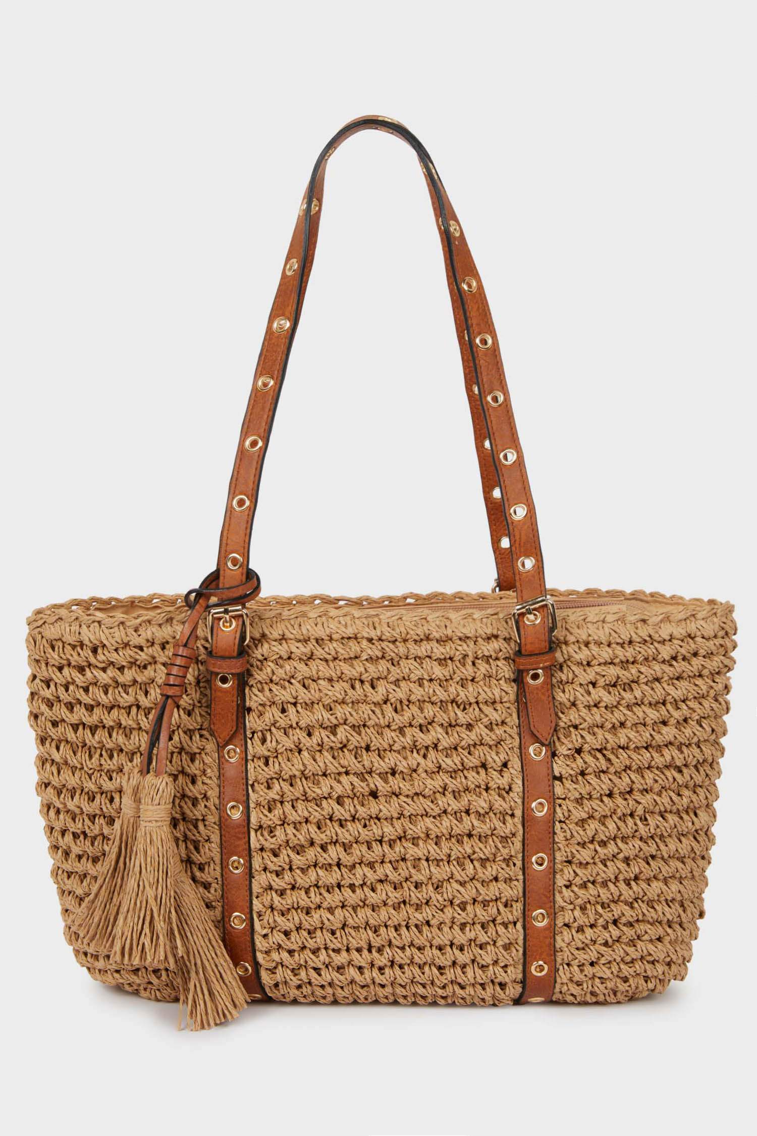 Woman Straw Shoulder Bag