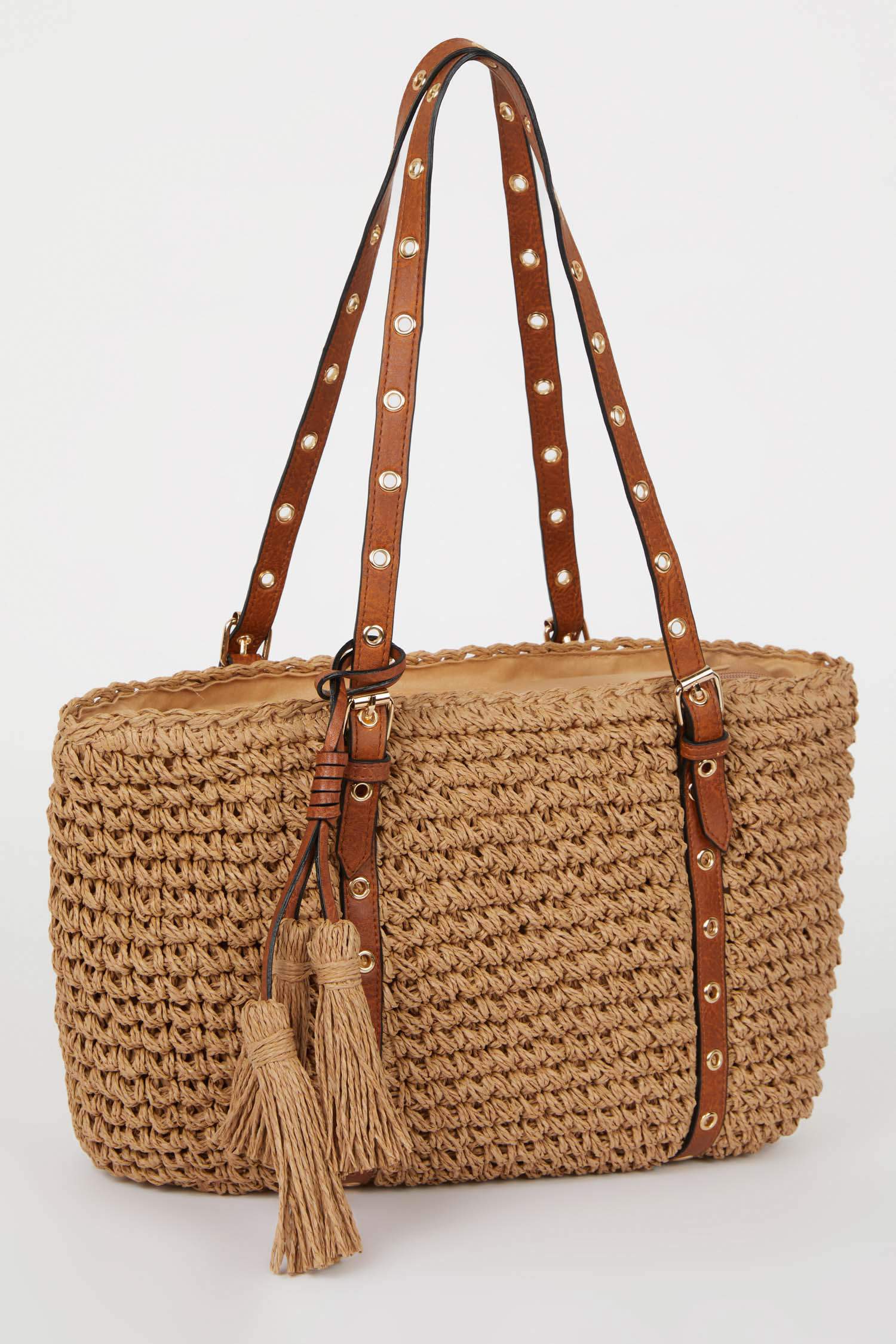 Woman Straw Shoulder Bag