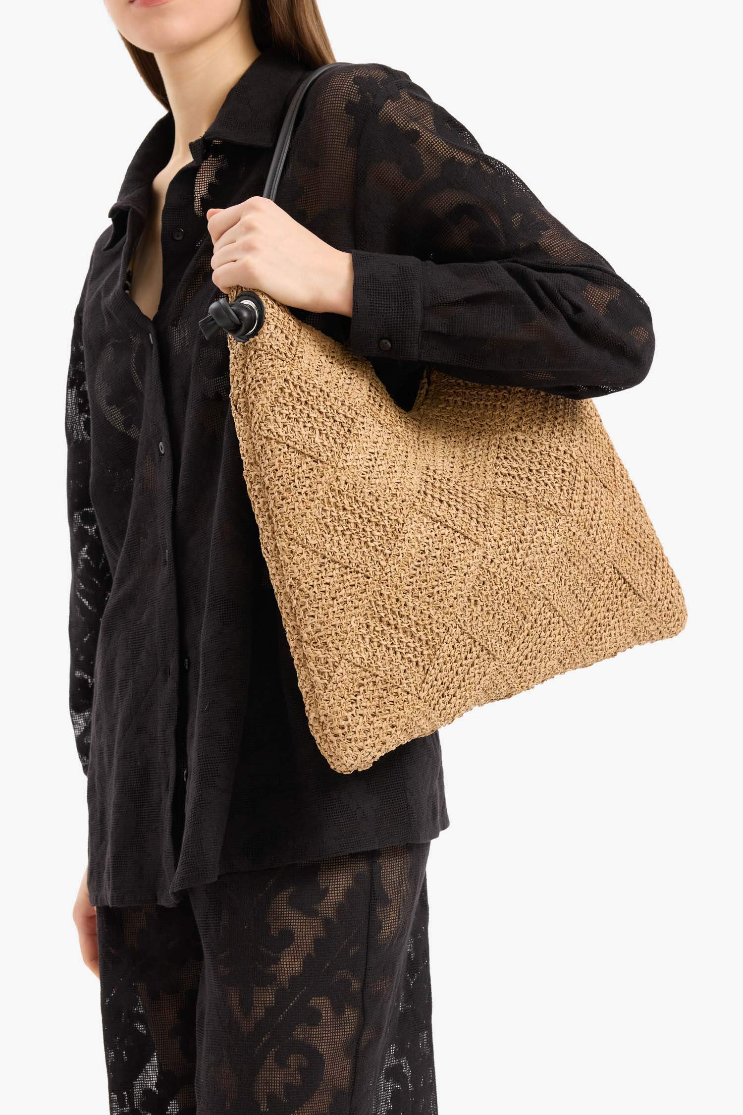 Әйелдерге Өрілген шынжырлы иық сөмкесі