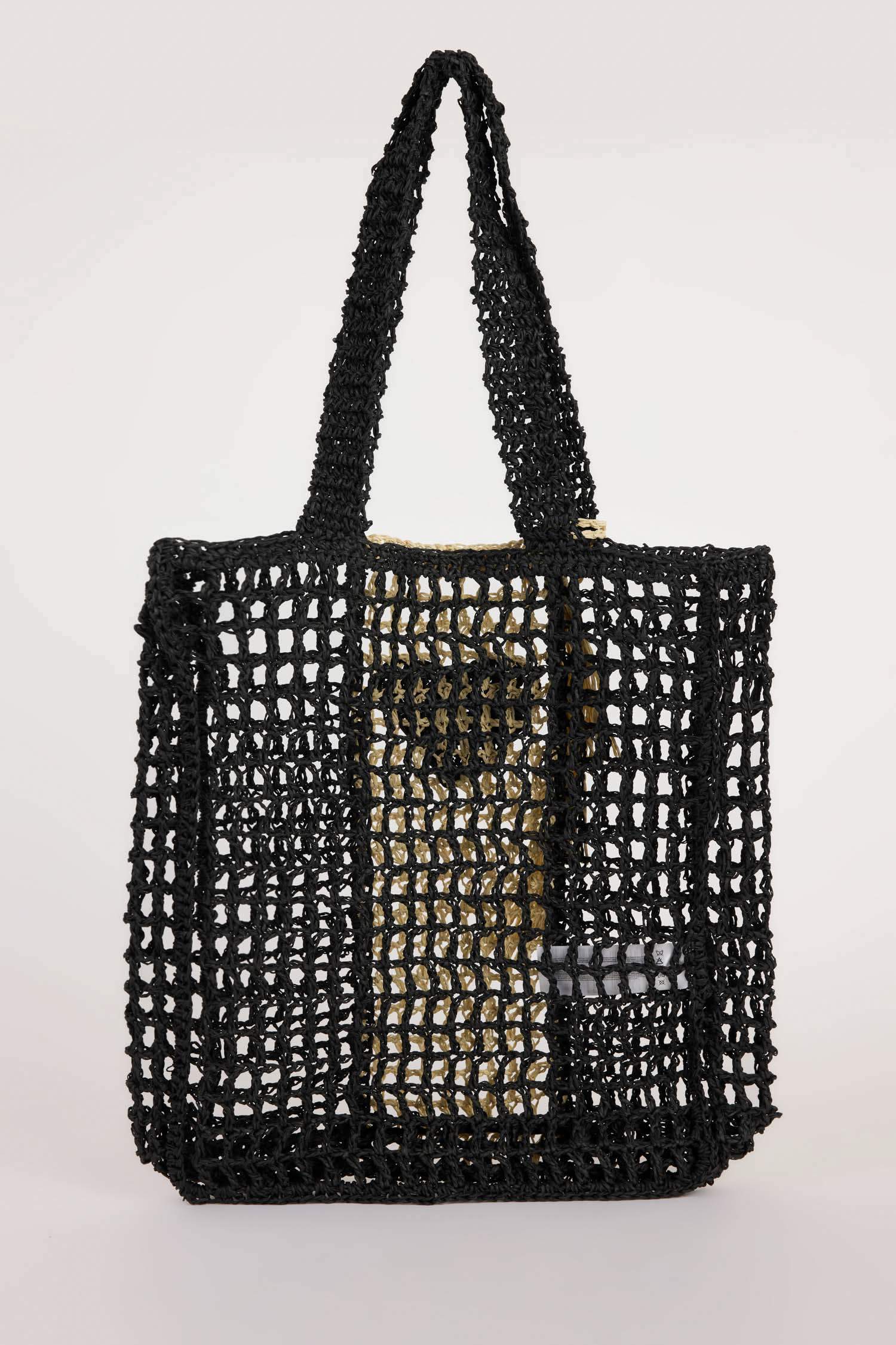 Sac d’épaule en paille pour femme
