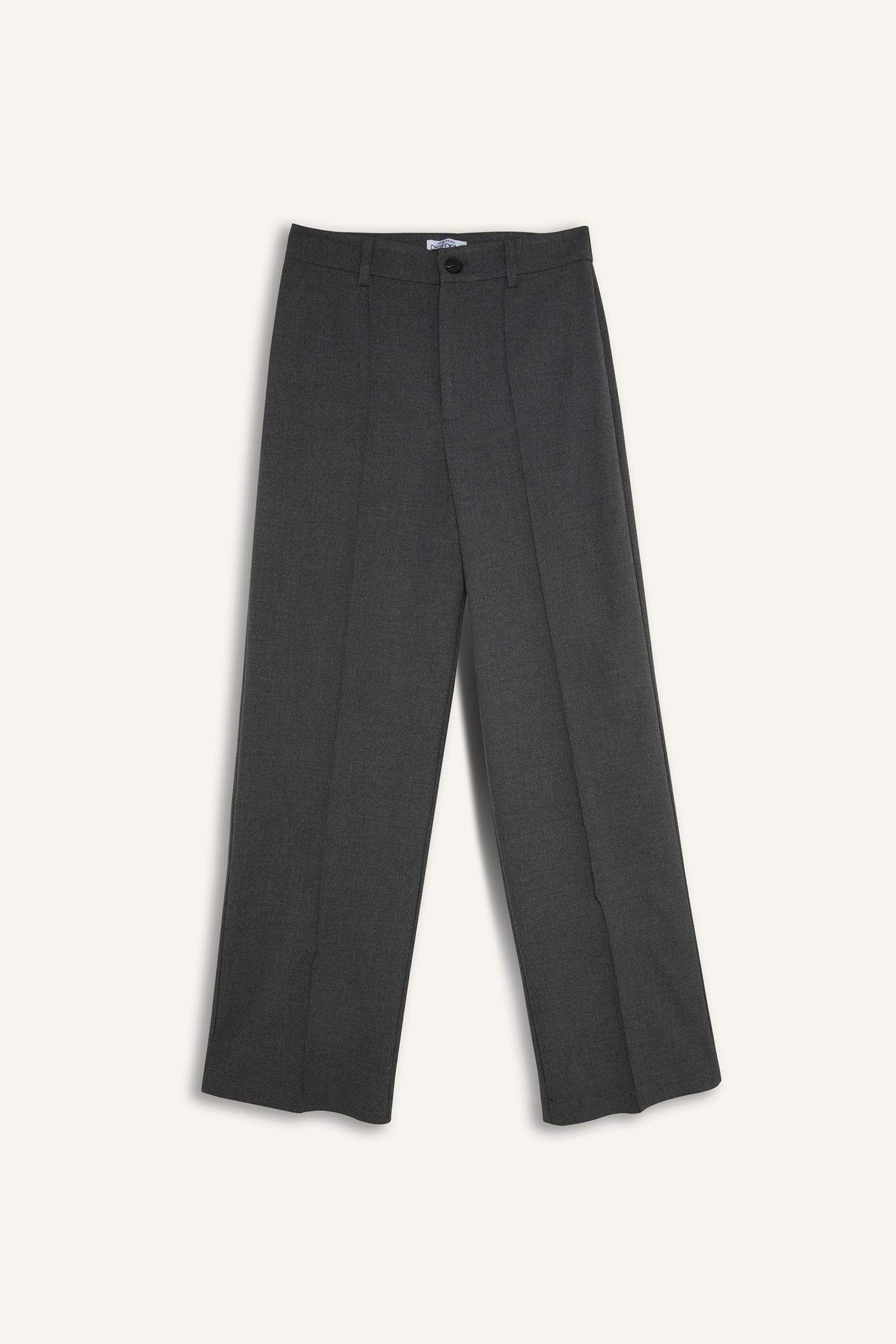Wide Leg Normal Waist Classic Trousers