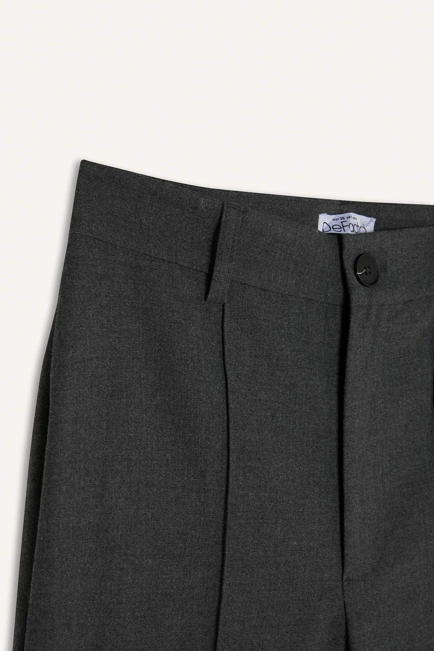 Wide Leg Normal Waist Classic Trousers