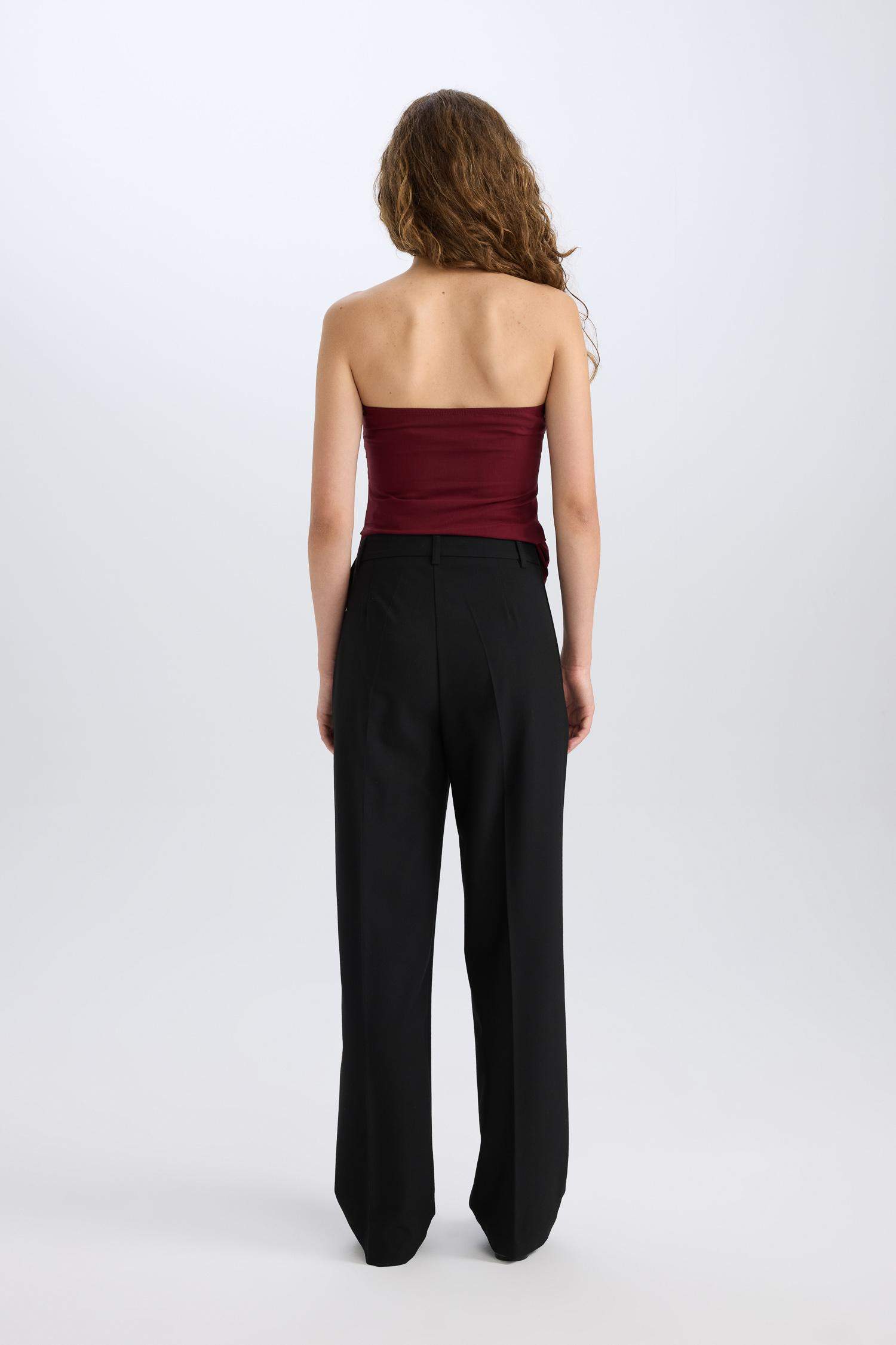 Wide Leg Normal Waist Classic Trousers