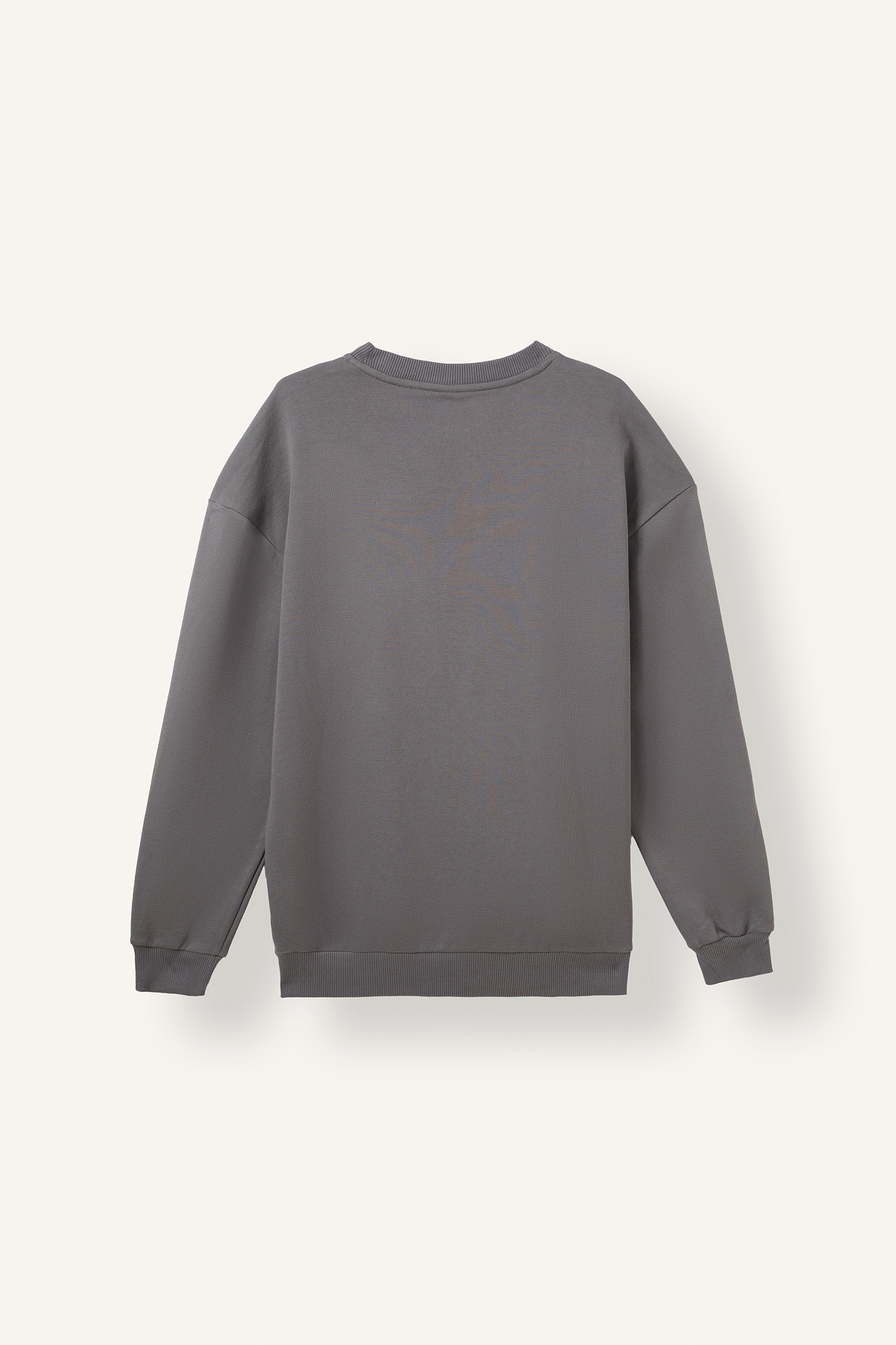DeFacto Pamuklu Boxy Fıt Pike Sweatshirt görsel 7