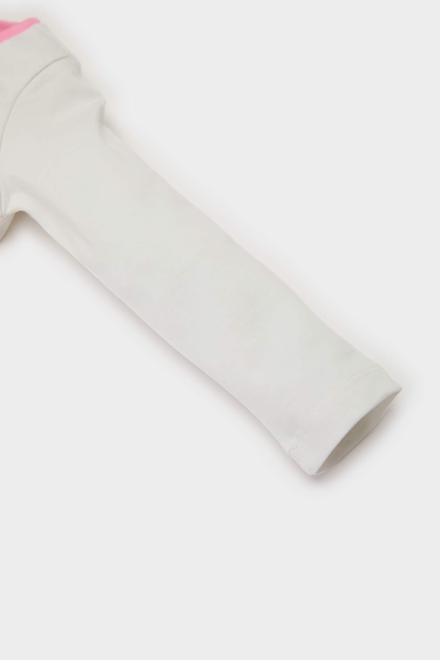 Kız Bebek Pijama Takımı Baskılı Uzun Kollu Penye Üst Beli Lastikli Uzun Alt