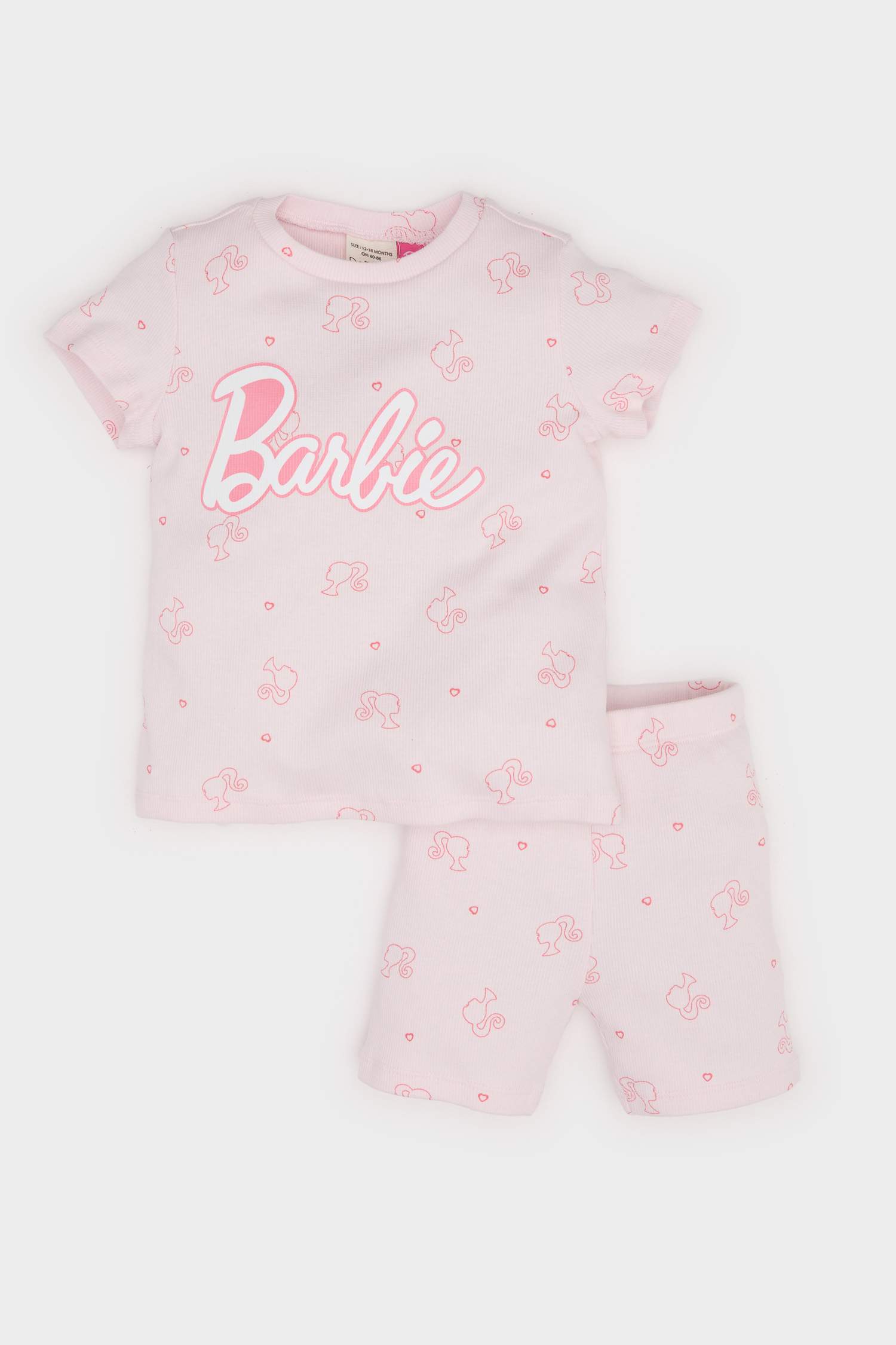 Baby Girl Barbie Corduroy Camisole Top Shorts 2 Piece Pajama Set